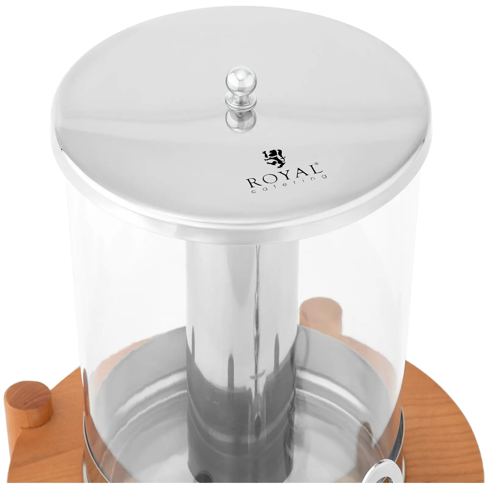 Dispensador de bebidas frías - 7 L - sistema de enfriamiento - soporte de madera