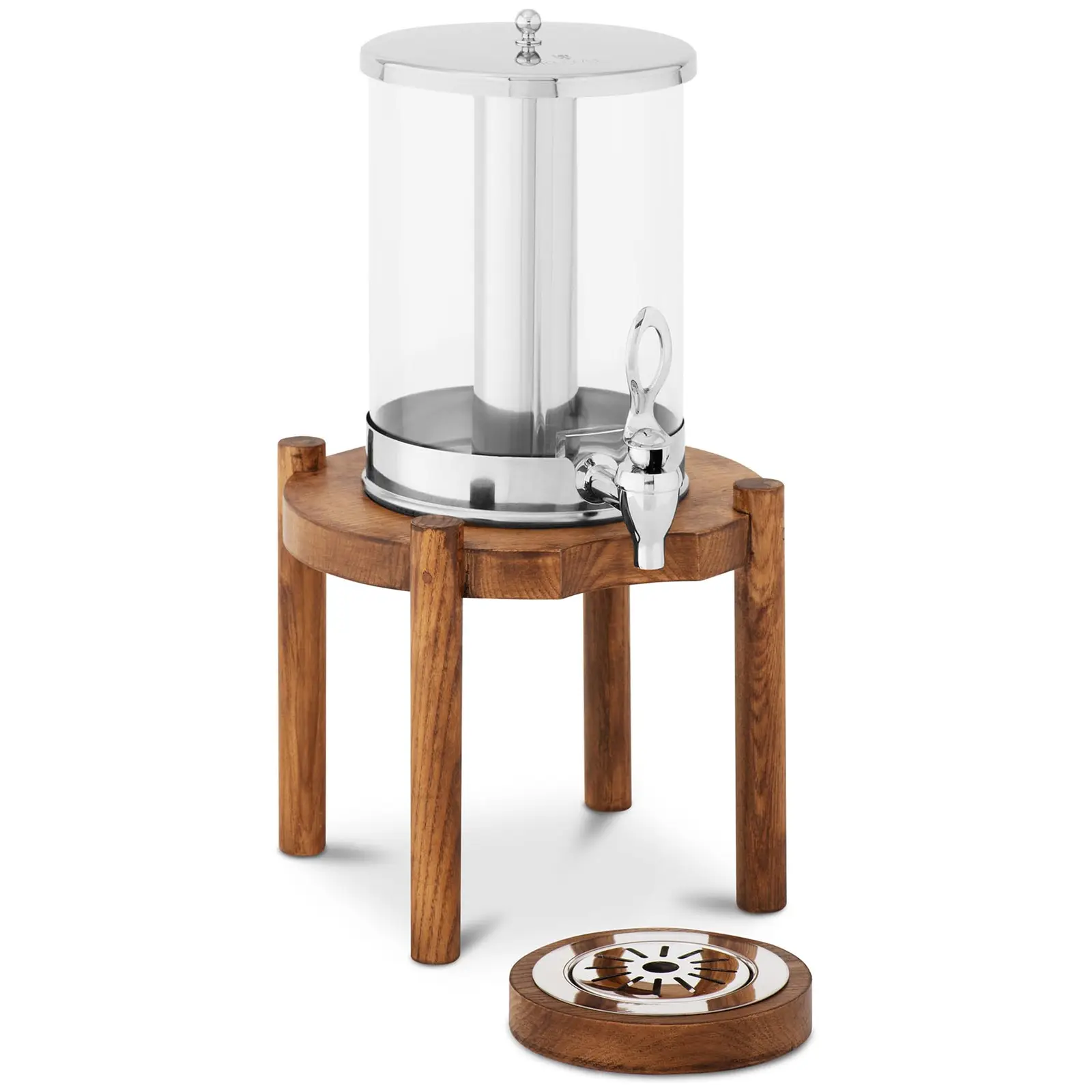 Juice Dispenser - 7 L - cooling system - light wood frame