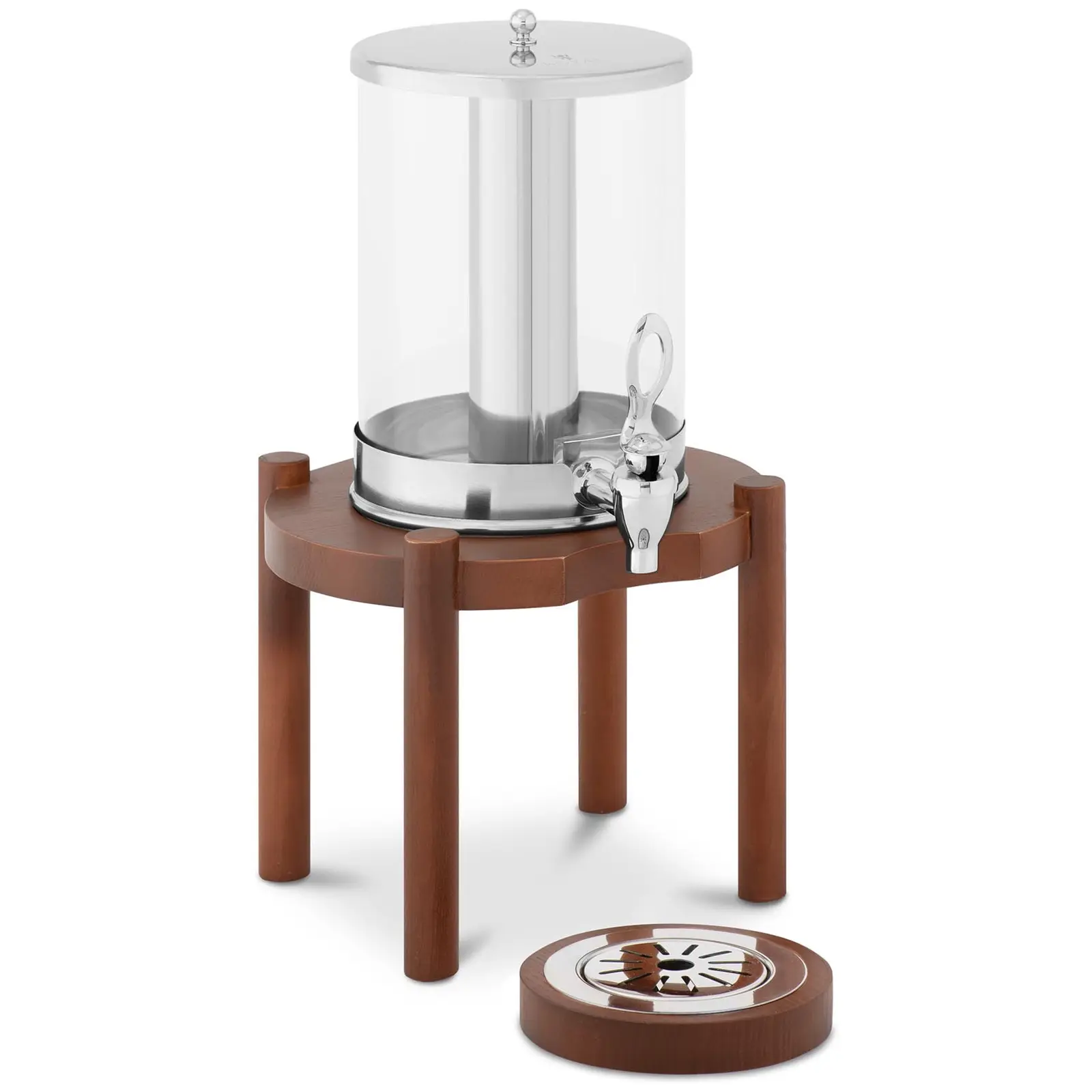 Juice Dispenser - 7 L - cooling system - dark wood frame