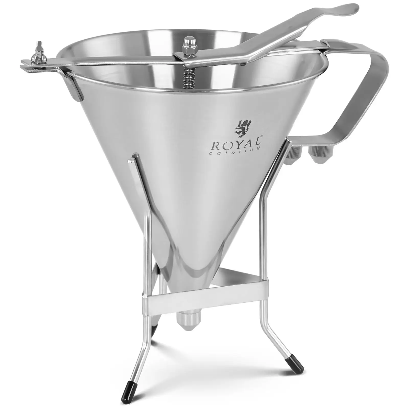 Imbuto dosatore per dolci e creme - Acciaio inox - Con pistone - 1,8 L - 3 punte di riempimento