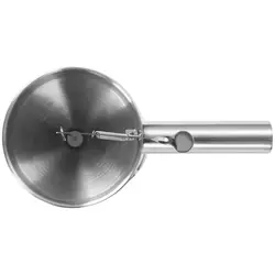 Piston Funnel - 1.2 L - Stainless steel - dispensing opening: 8 mm