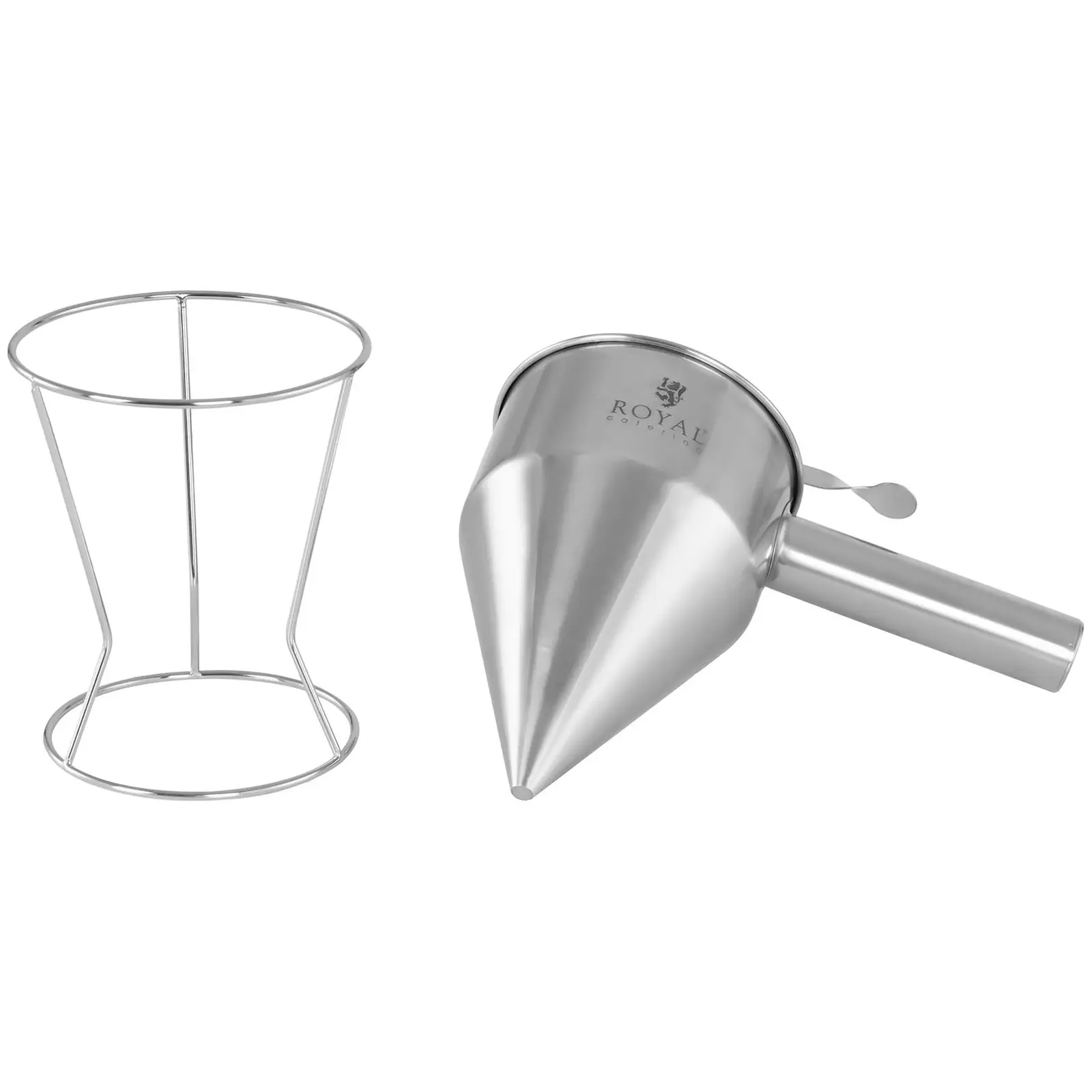 Fülltrichter - 1,2 L - Edelstahl - Dosieröffnung: 8 mm