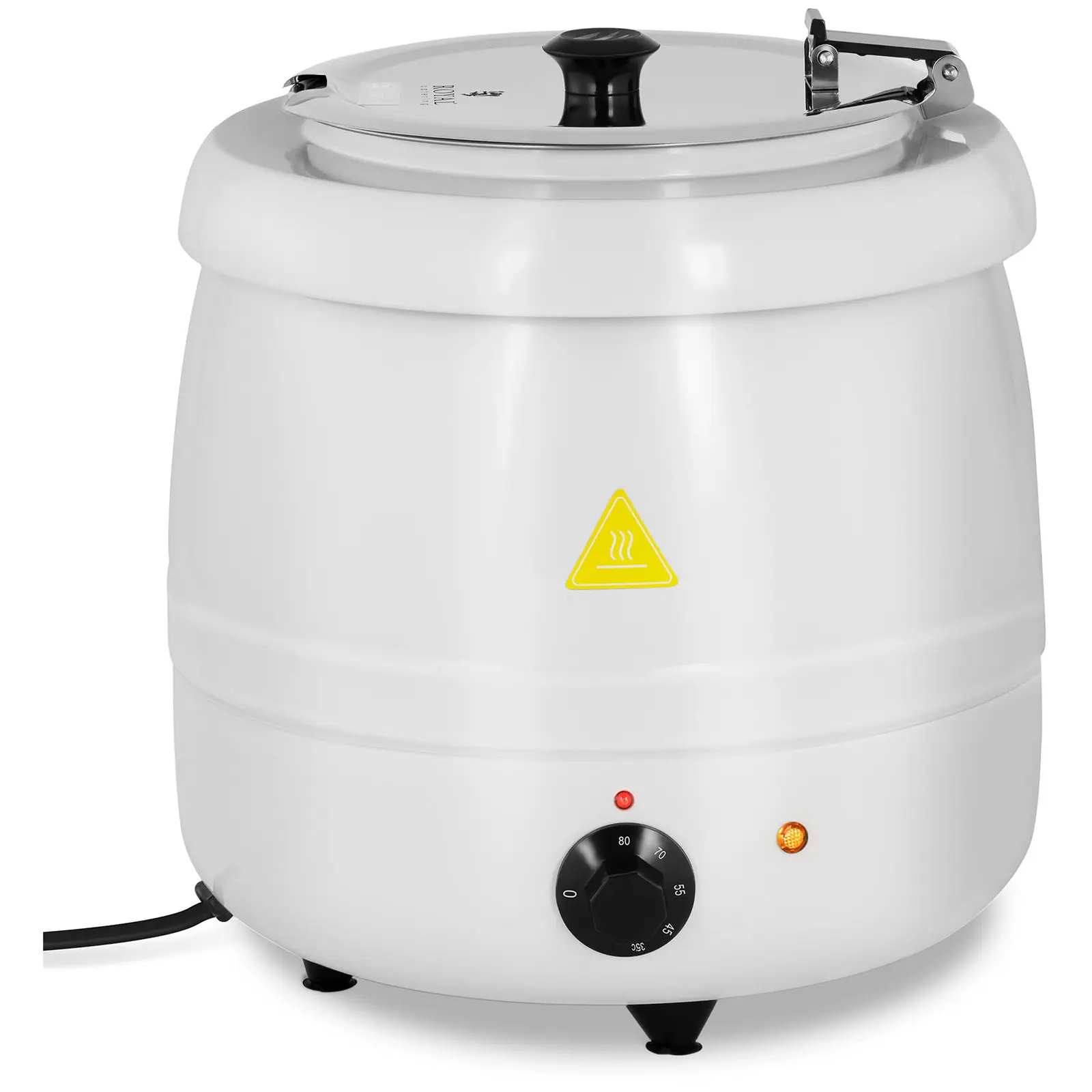 Elektrický kotlík na polévku - 10 l - ocel - bílý nátěr