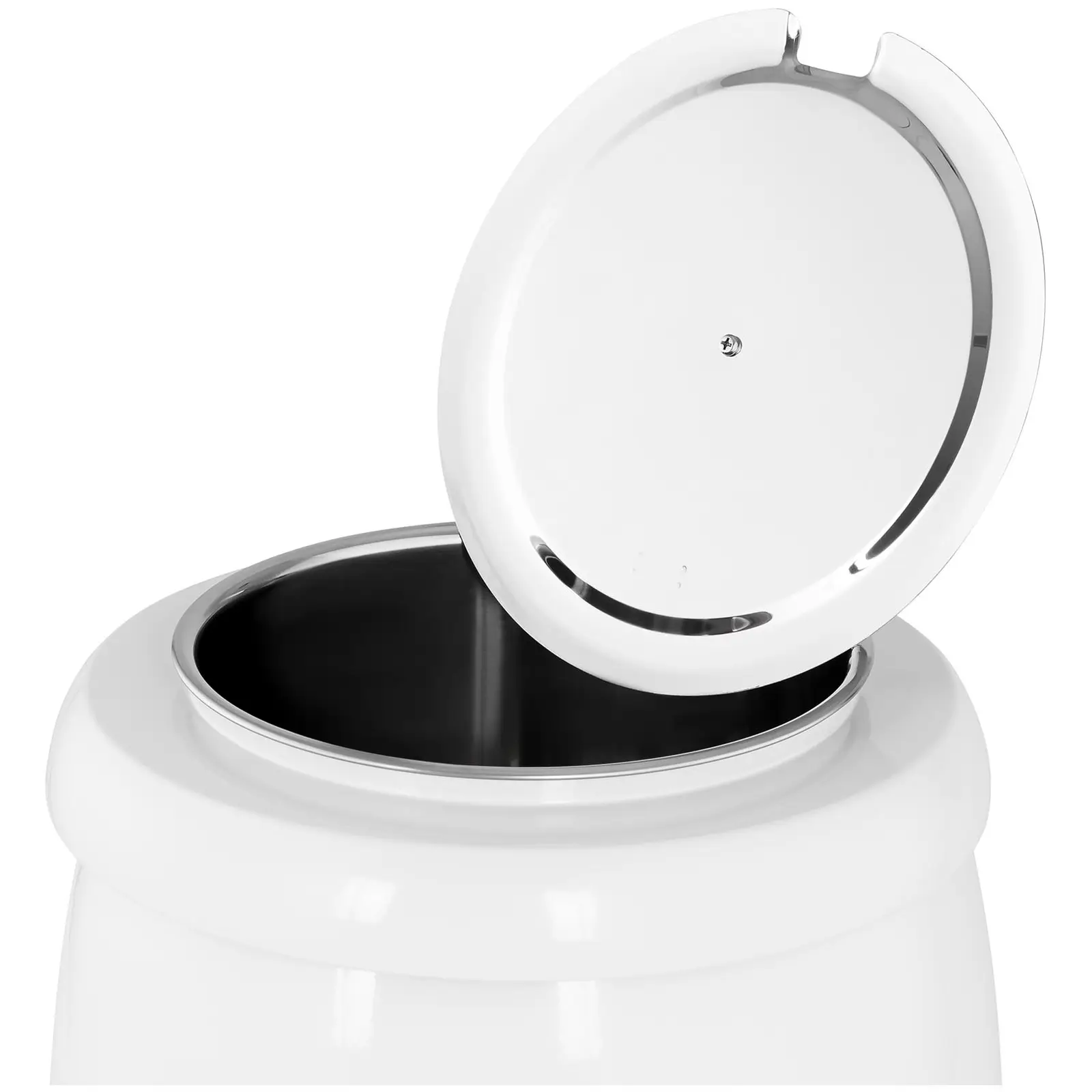 Elektrický kotlík na polévku - 10 l - ocel - bílý nátěr (Průměr: 23 cm)