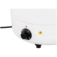 Olla eléctrica - 10 L - acero - revestimiento blanco