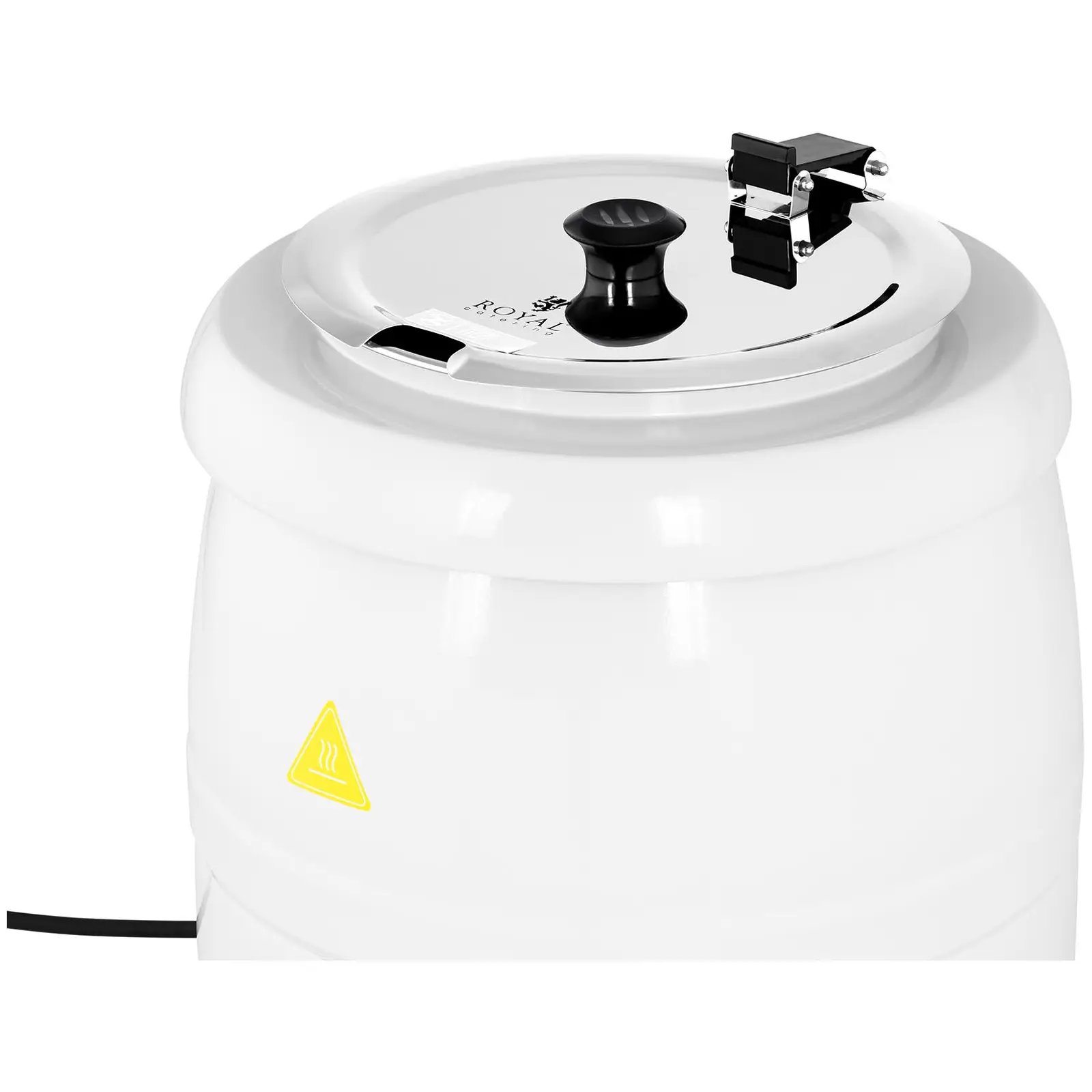Elektrický kotlík na polévku - 10 l - ocel - bílý nátěr (Materiál: Ušlechtilá ocel)