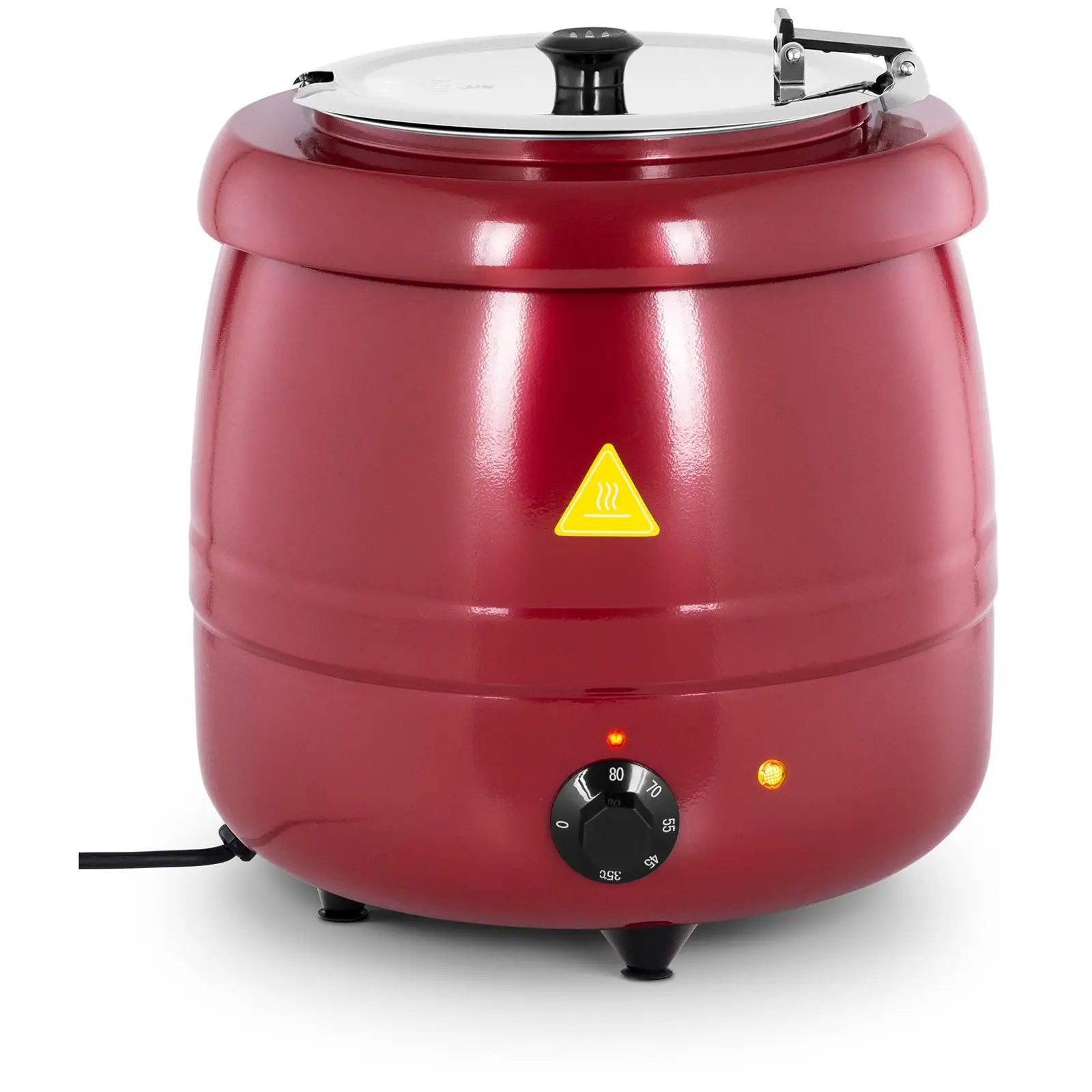 Soup Kettle - electrical - 10 L - Steel - red-coated