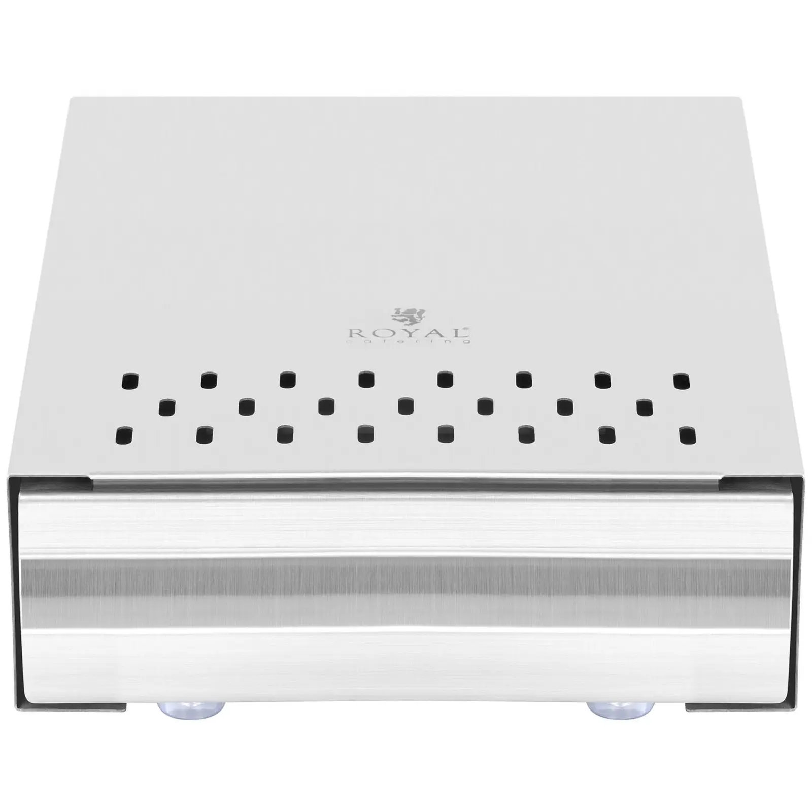Knockbox A Cassetto Per Caffè In Acciaio Inox – Con Asta In Gomma, Antiscivolo, 28x18x5 Cm