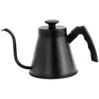 Koffieketel - 1.2 l - roestvrij staal - zwart