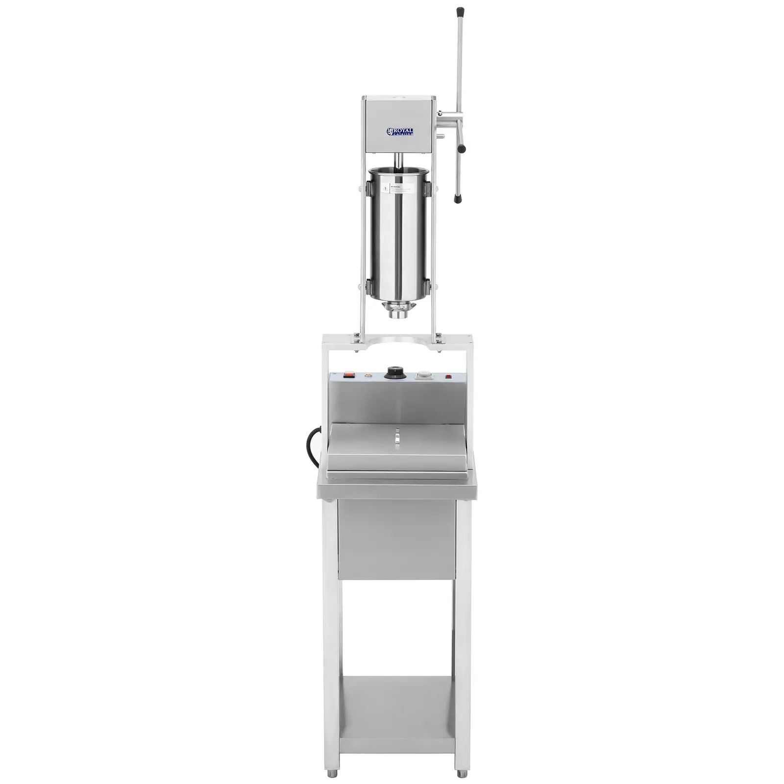 Stroj na churros - 5 l - Royal Catering - 5000 W (Barva: Stříbrná)
