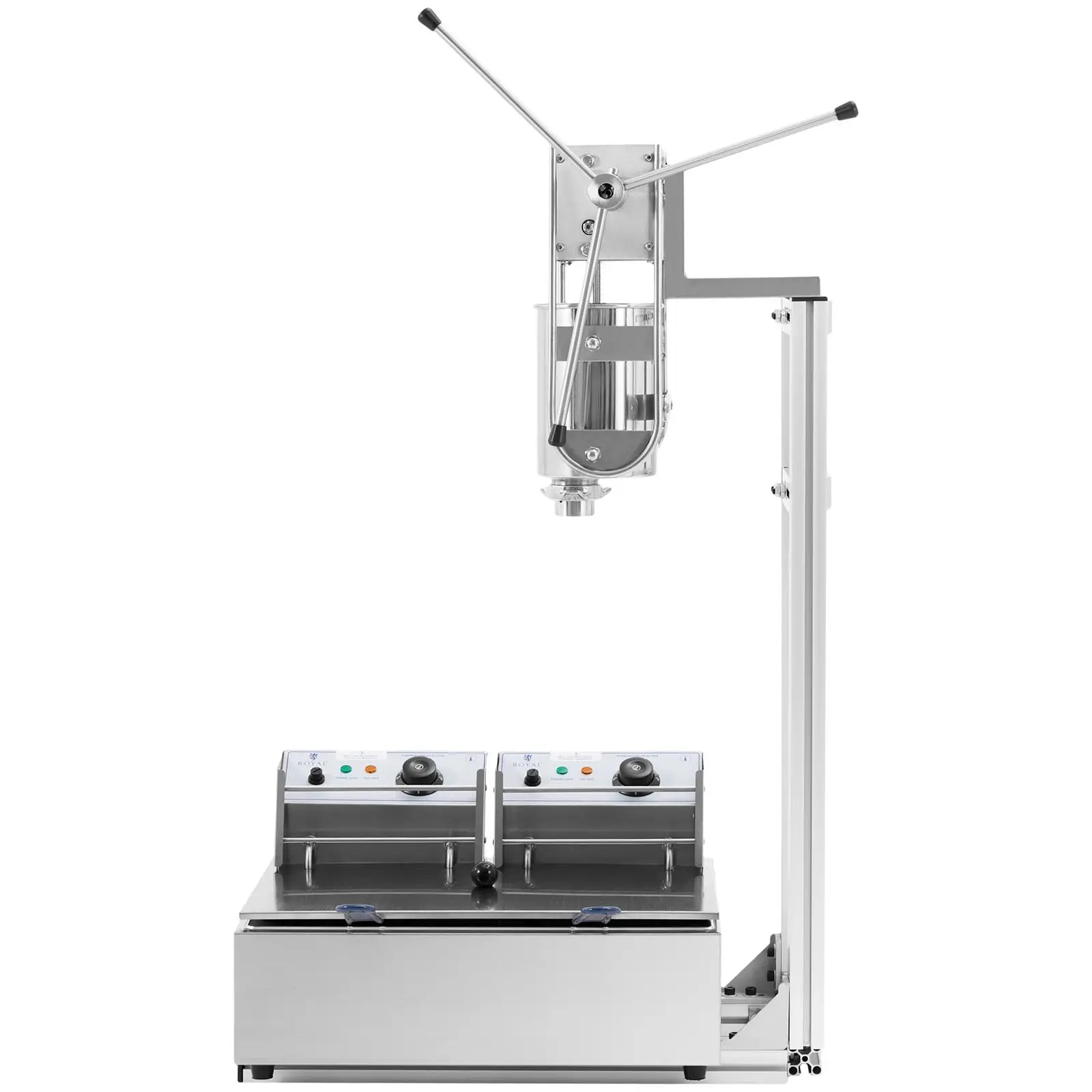 Stroj na churros - 3 l - Royal Catering - 2 x 2500 W (Materiál: Ušlechtilá ocel)