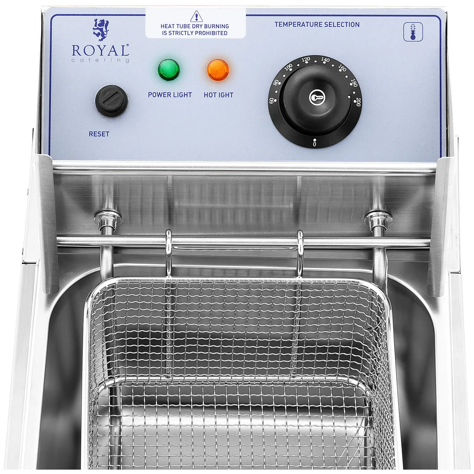 Machine à churros - 5 l - Royal Catering - 2500 W (Hauteur du cylindre: 320 mm)