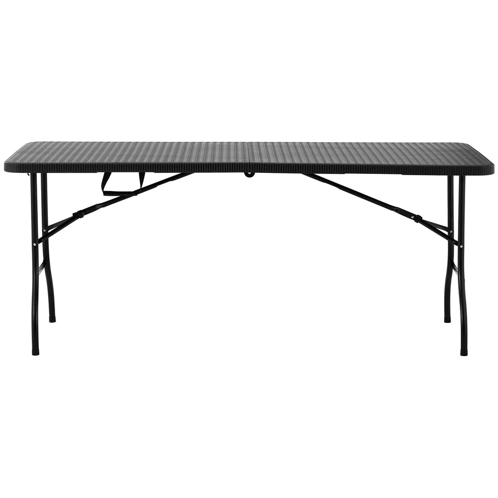 Összecsukható asztal - 1830 x 750 x 740 mm - Royal Catering - 150 kg - kültéri/beltéri - fekete