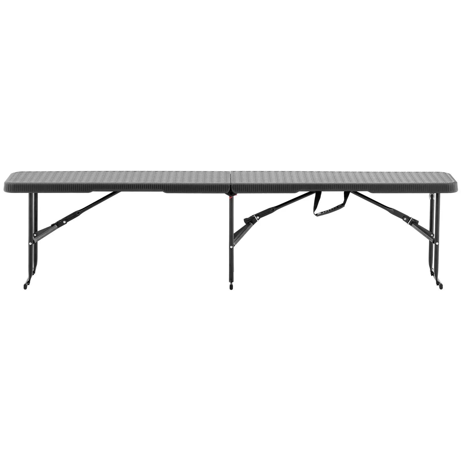 Banc pliable - 1830 x 300 x 430 mm - Royal Catering - 300 kg - Noir