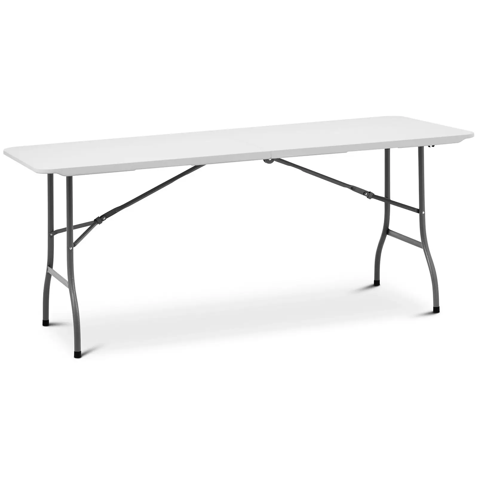 Klapptisch - 1.800 x 750 x 740 mm - Royal Catering - 150 kg - drinnen/draußen - Weiß