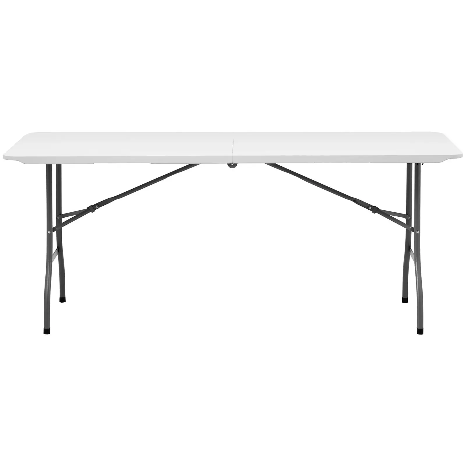 Skládací stůl - 1 800 x 750 x 740 mm - Royal Catering - 150 kg - interiér/exteriér - bílý (Materiál: Ocel)