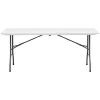 Folding Table - 1,800 x 750 x 740 mm - Royal Catering - 150 kg - inside/outside - White