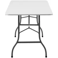 Folding Table - 1,800 x 750 x 740 mm - Royal Catering - 150 kg - inside/outside - White