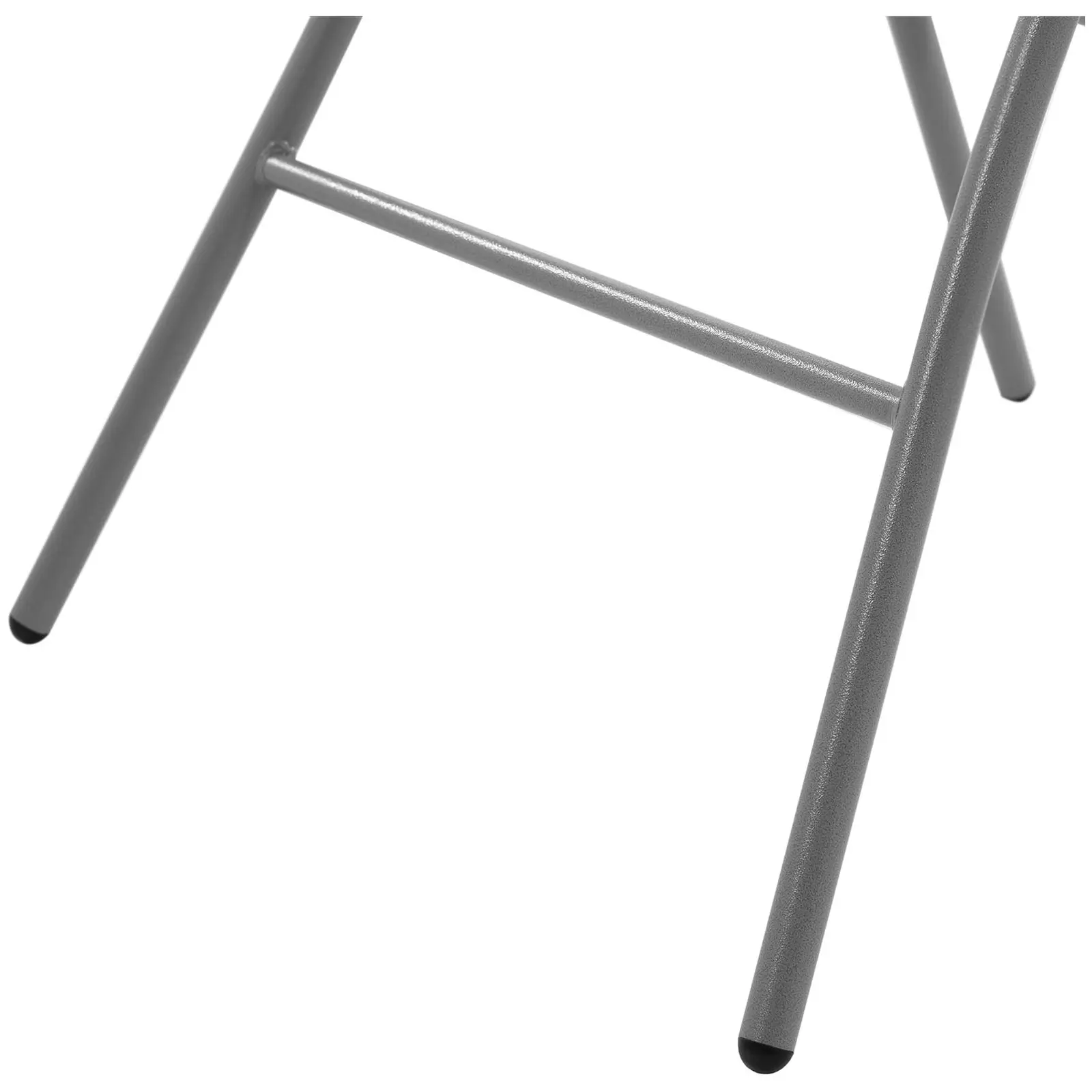 Skládací barový stůl - Ø 800 x 1 100 mm - Royal Catering - 100 kg - interiér/exteriér - bílý (Materiál: Ocel)
