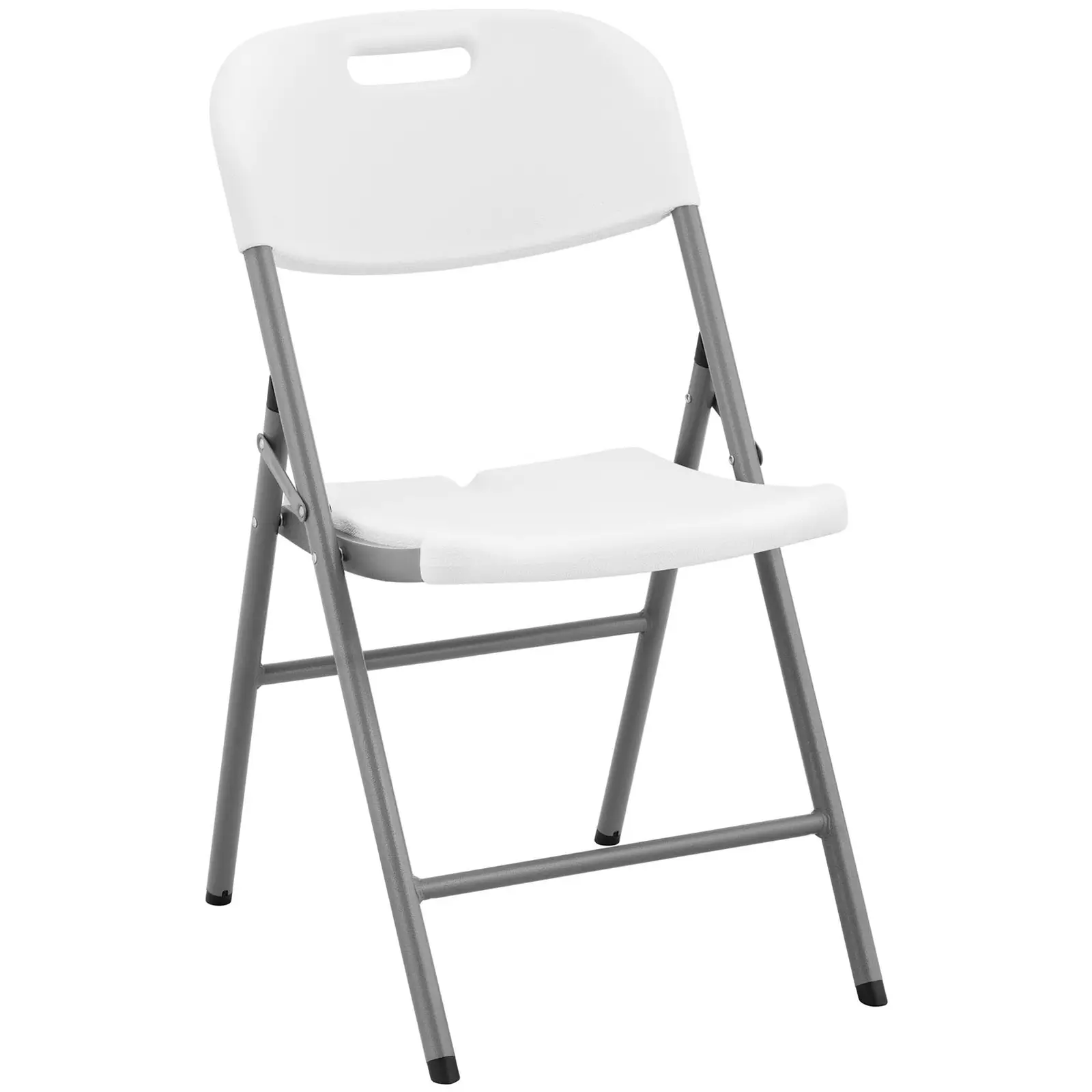 Skladacie stoličky - súprava 4 ks - 180 kg - sedadlo: 40 x 38 cm - biela farba