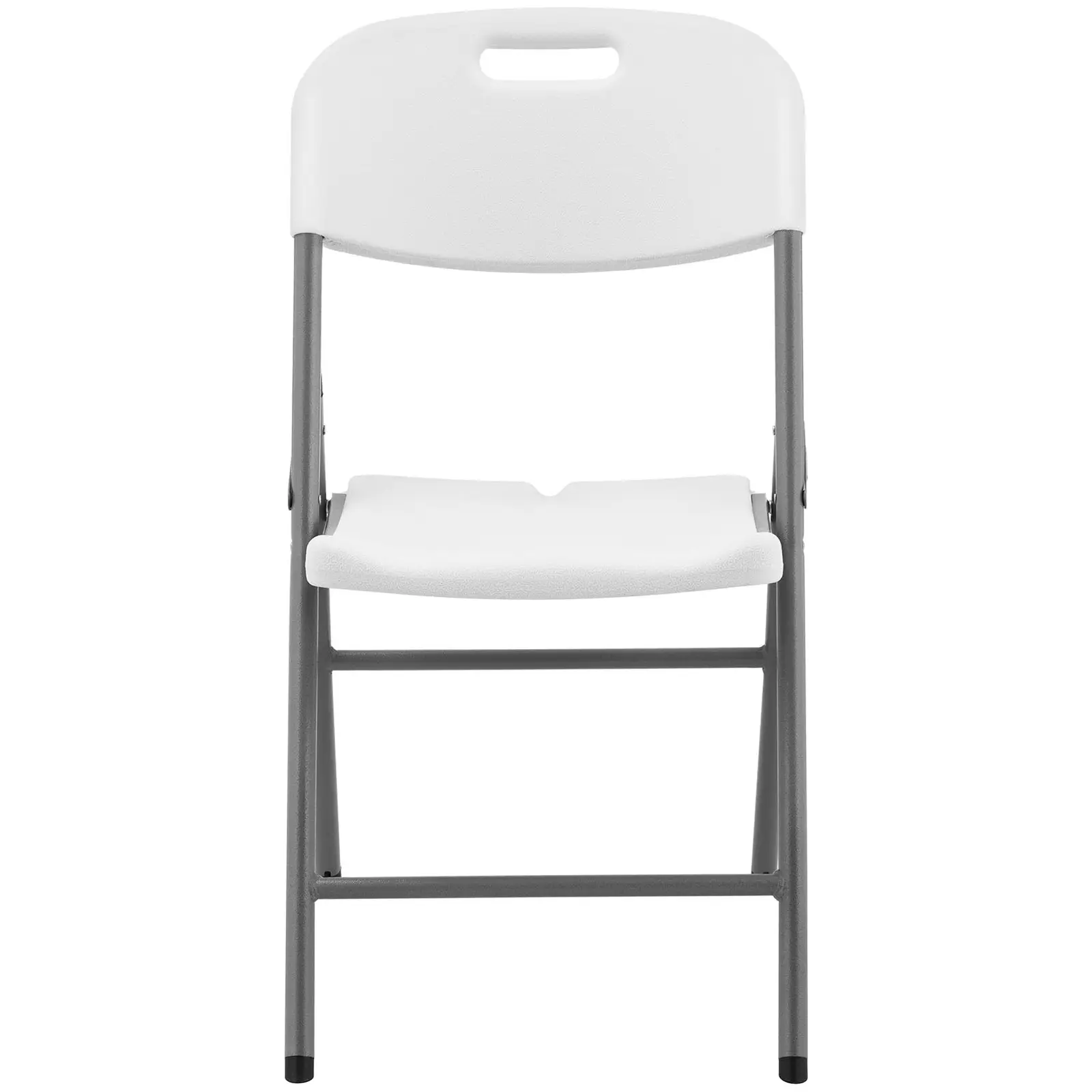 Hvide klapstole - 4 stk. - Royal Catering - 180 kg - sæde: 40 x 38 cm