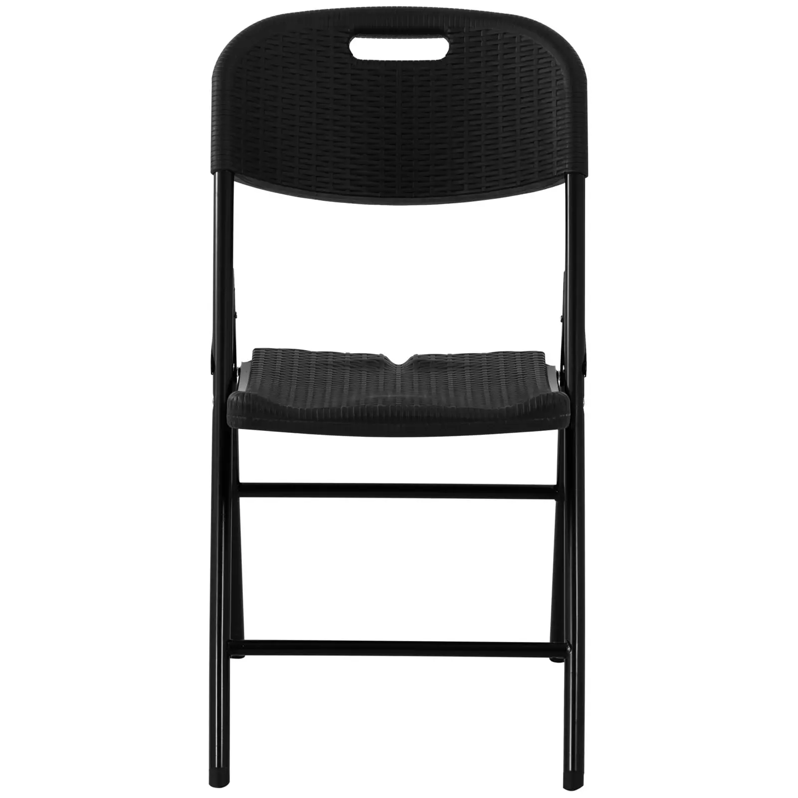 Folding Chairs - set of 4 - Royal Catering - 180 kg - seat area: 52 x 36 cm - black