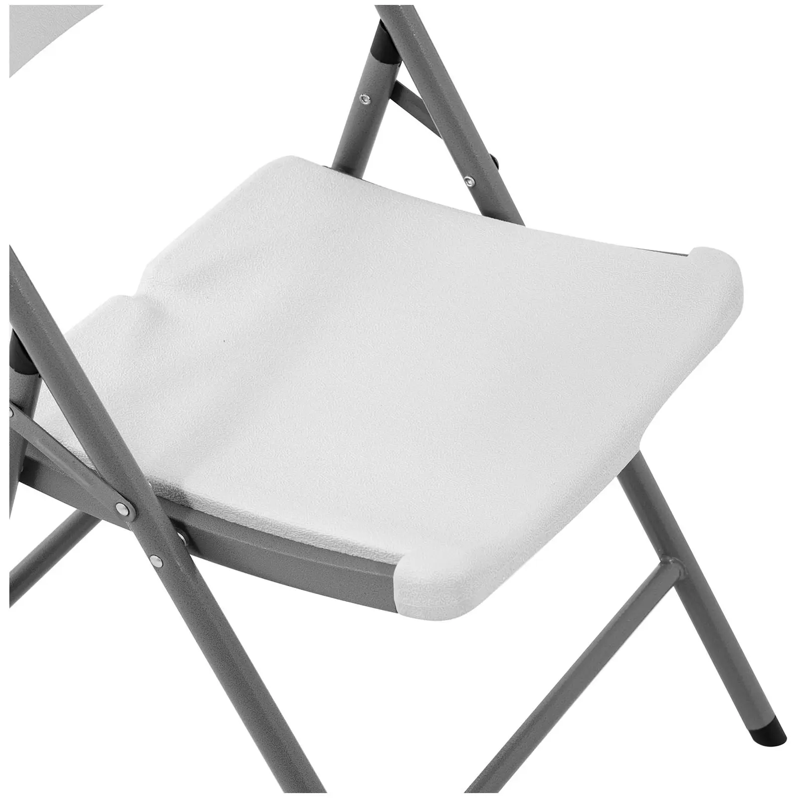 Sedia pieghevole - 180 kg - Royal Catering - Seduta: 40 x 38 cm - Bianco (Carico max.: 180 kg)