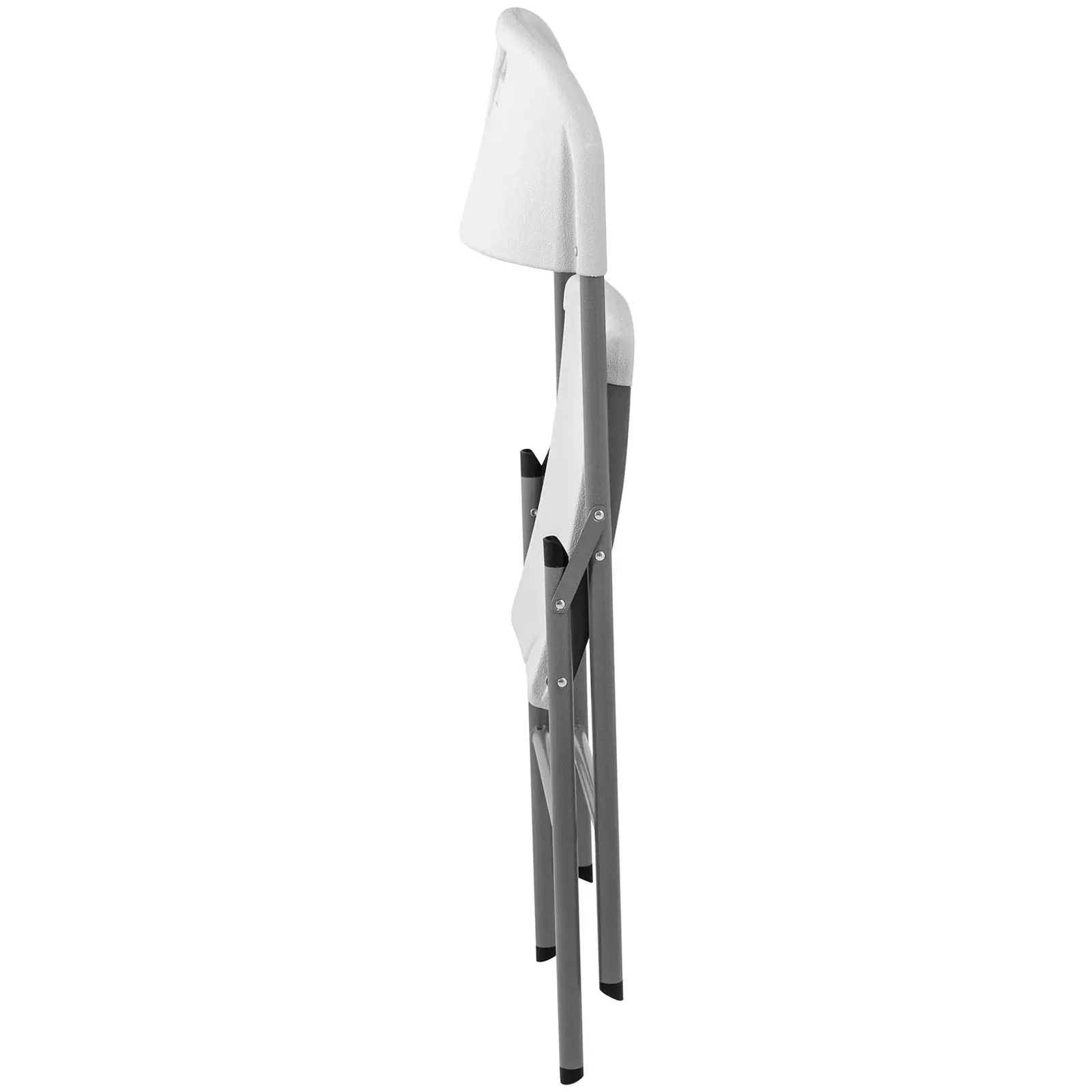 Sedia pieghevole - 180 kg - Royal Catering - Seduta: 40 x 38 cm - Bianco (Materiale: PE)