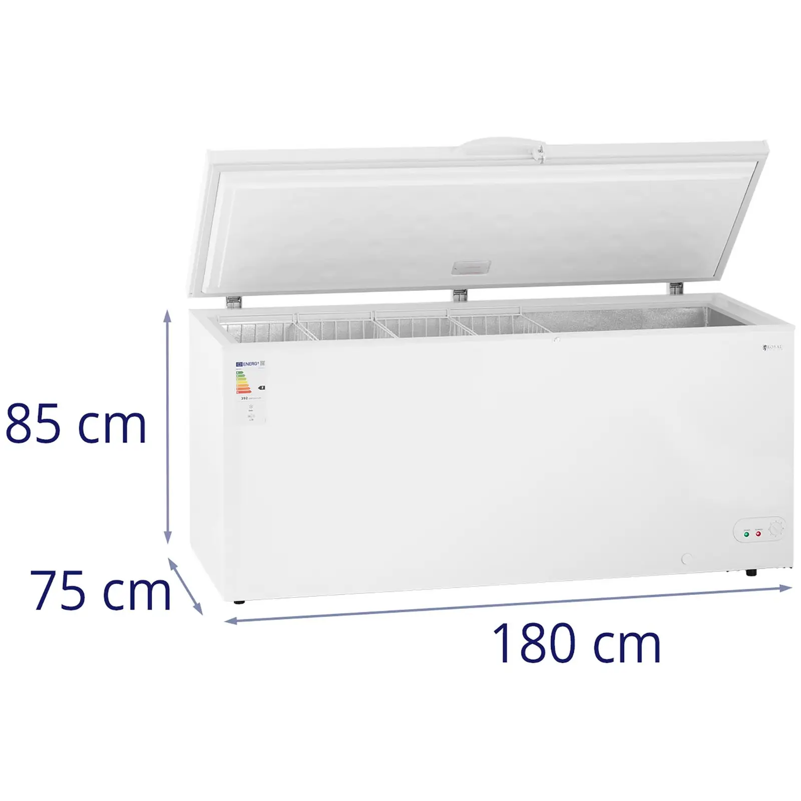 Mrazák - 560 l - Royal Catering (Energetická třída: F)
