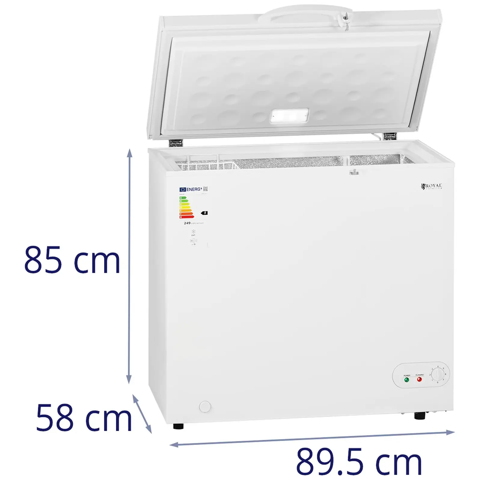 Ladă Frigorifică - 197 L - Royal Catering - F (Clasa energetică: F)