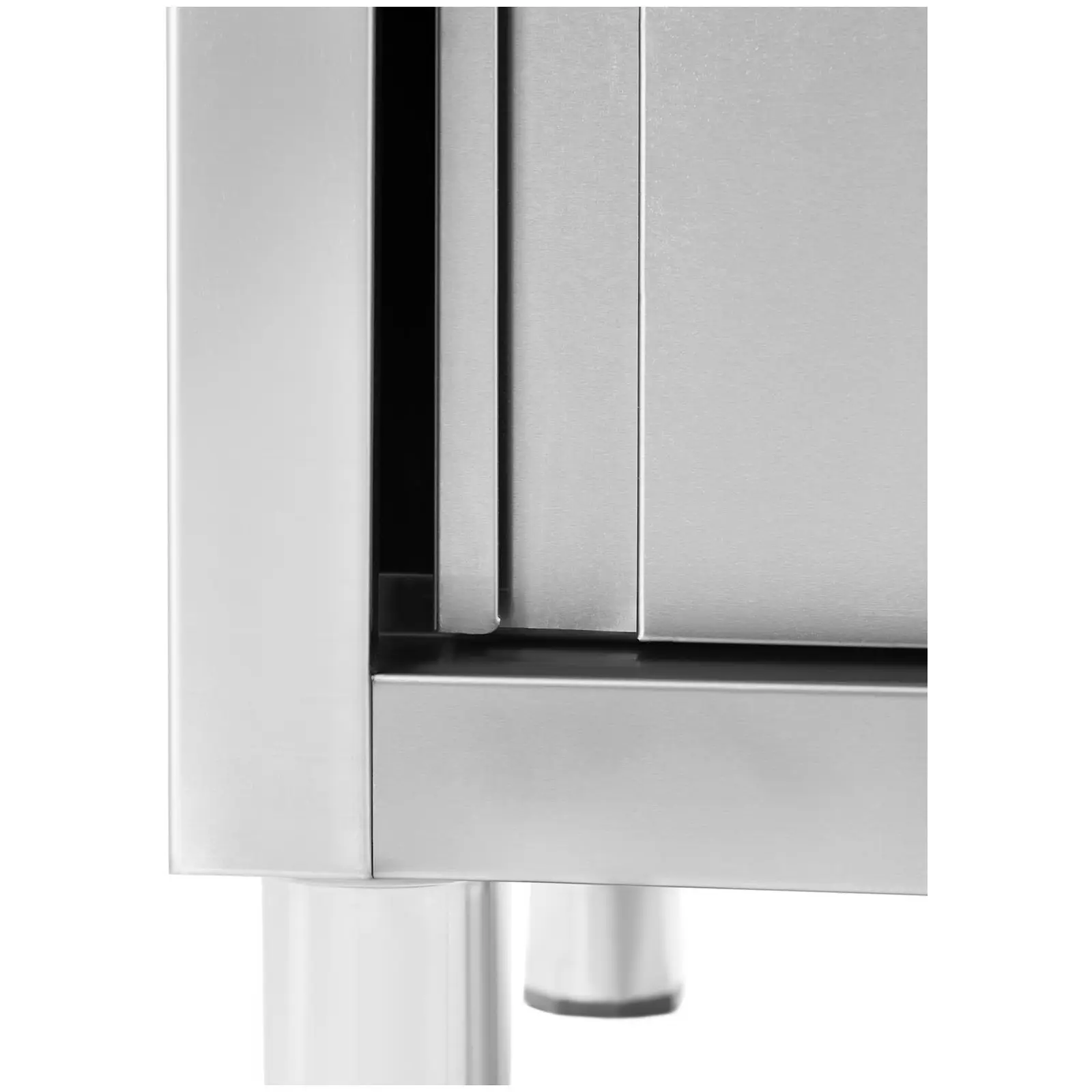 Dřezová skříň - 2 dřezy - Royal Catering - Ušlechtilá ocel - 400 x 400 x 250 mm (Hloubka drezu: 25 cm)