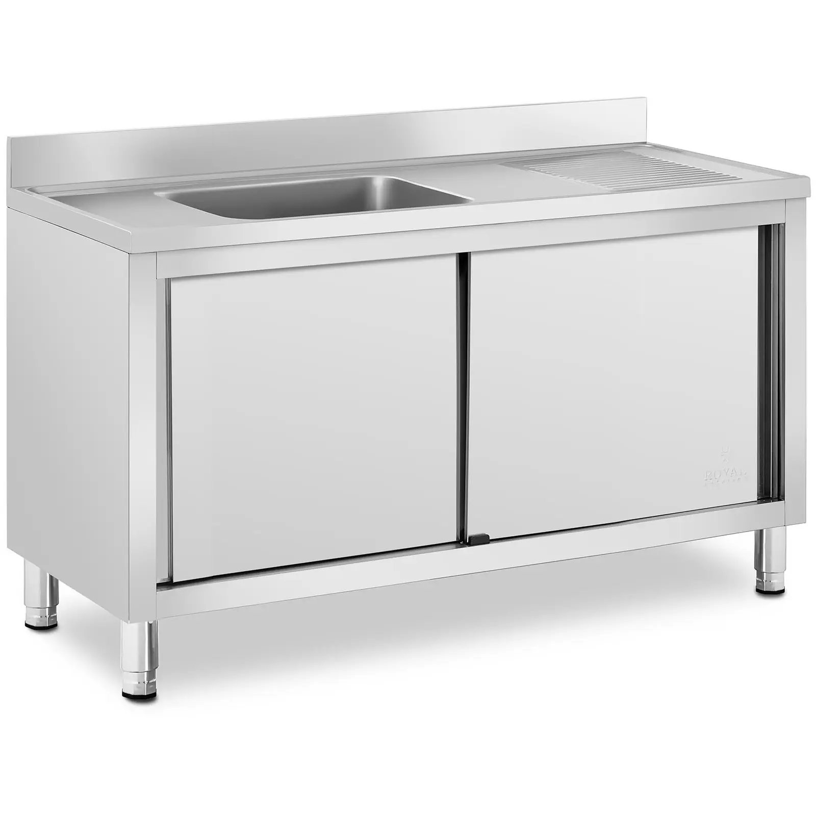 Oppvaskbenk - 1 kum - Royal Catering - Rustfritt stål - 500 x 400 x 240 mm