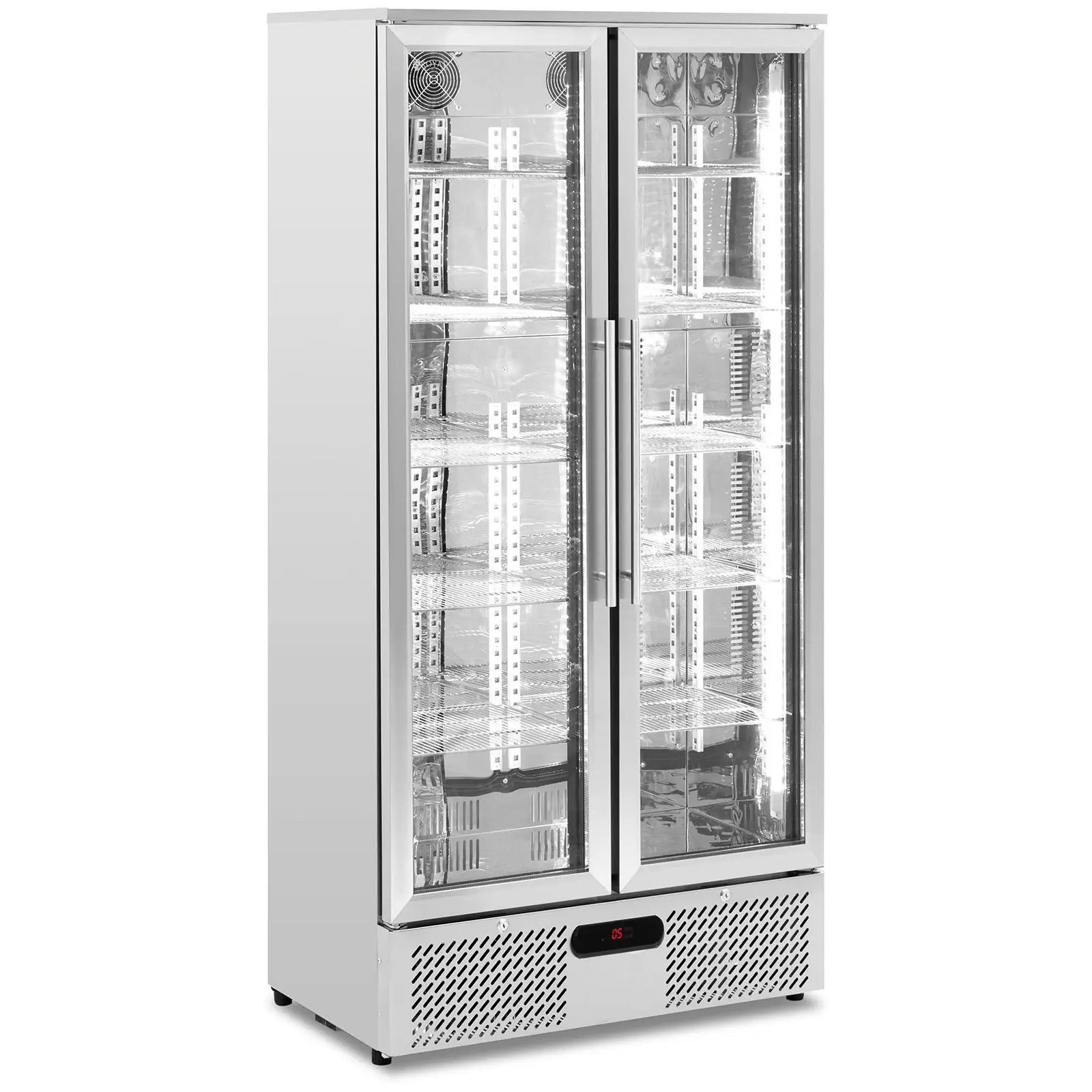 Seconda Mano Frigo vetrina per bibite - 458 l - Royal Catering - Acciaio inox