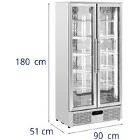Produtos recondicionados Arca refrigeradora - 458 l - Royal Catering - aço inoxidável