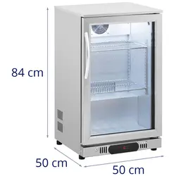 Arca refrigeradora - 108 l - Royal Catering - aço inoxidável
