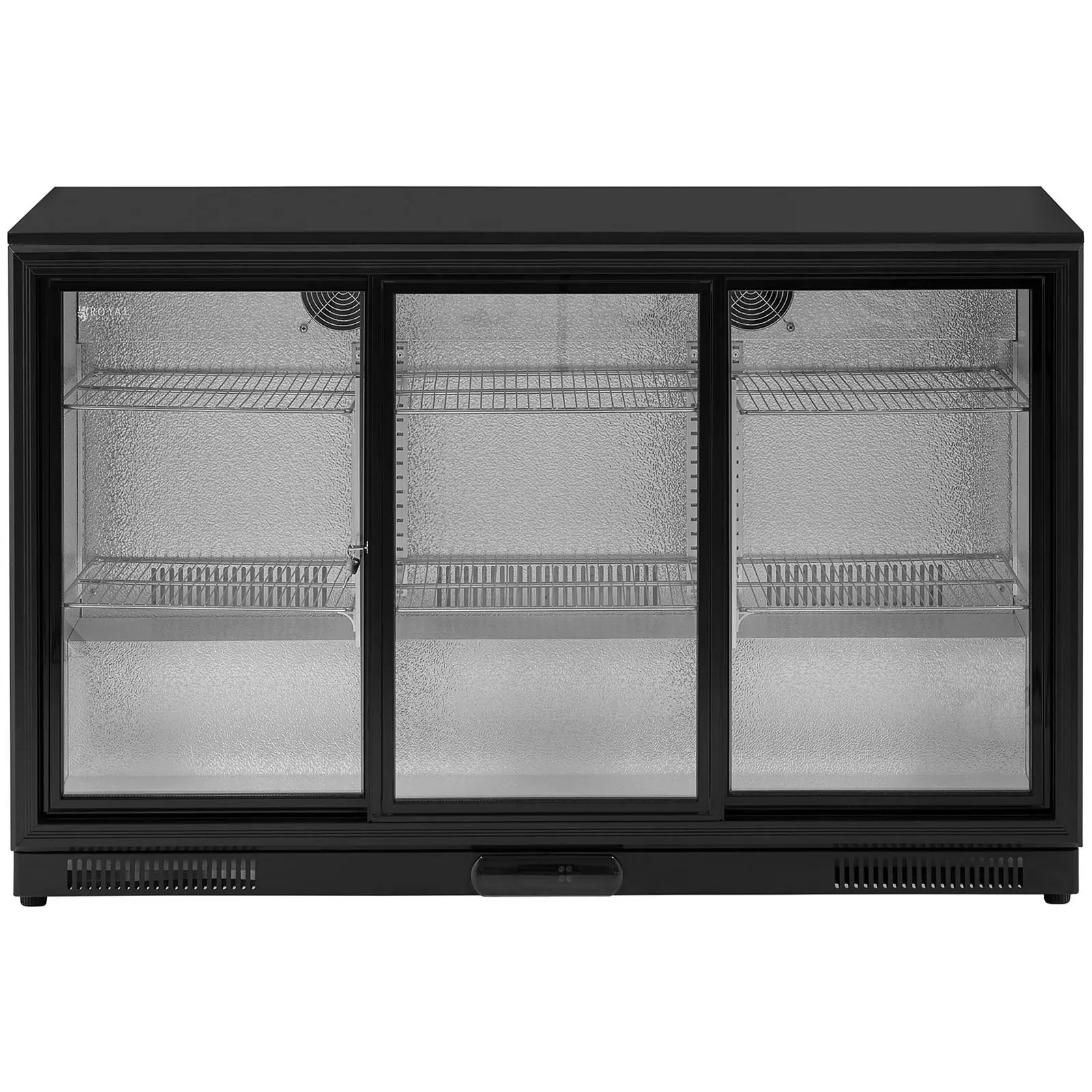 Frigo à boissons - 318 l - Royal Catering - Acier peint par poudrage, noir