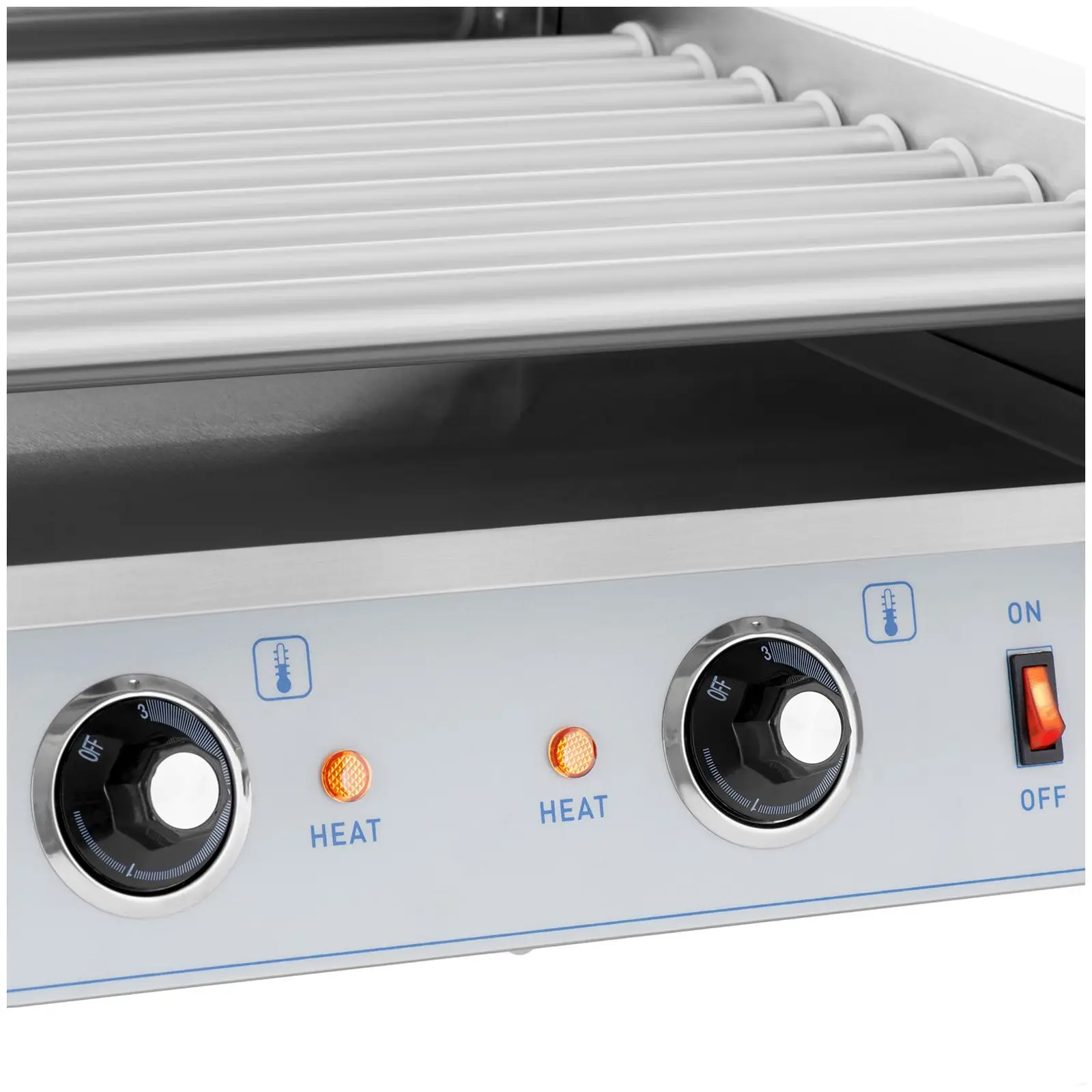 Hot Dog Grill - 9 rollers - Royal Catering - stainless steel