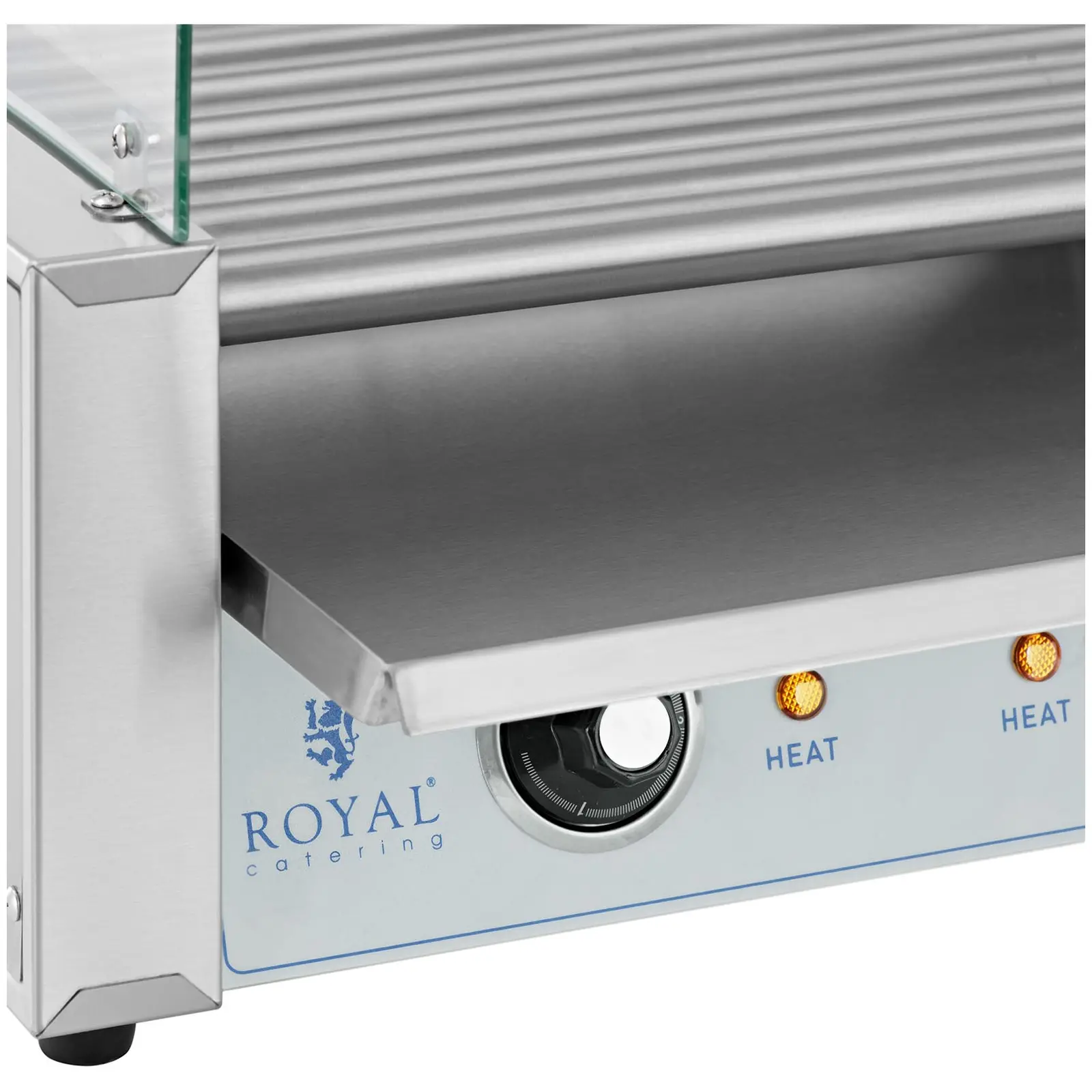 Hot dog grill - 7 henger - Royal Catering - rozsdamentes acél - borító