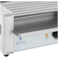 Hot dog -grilli - 5 rullaa - Royal Catering - ruostumaton teräs