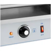 Hot Dog Grill - 5 rollers - Royal Catering - stainless steel - cover