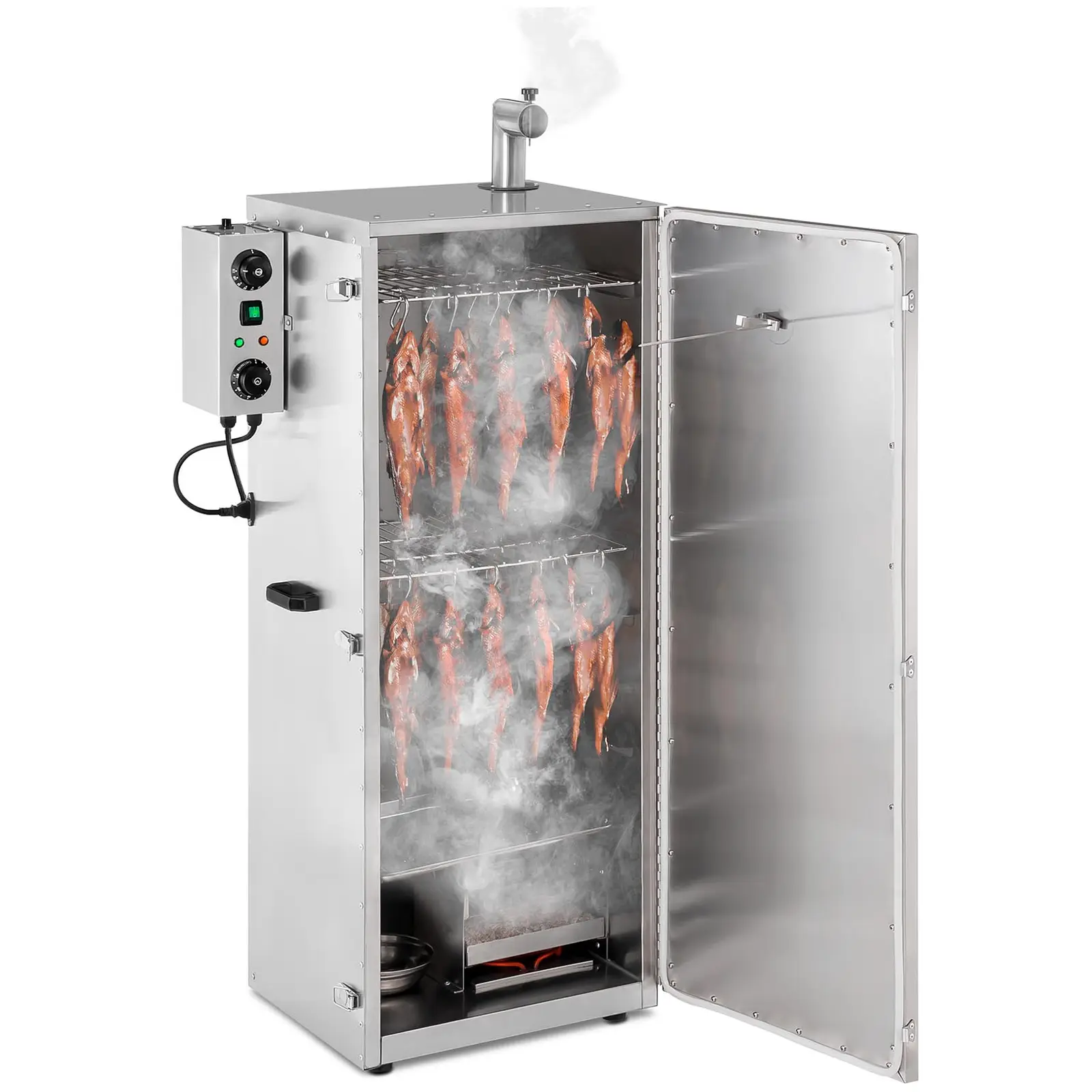 Fumoir professionnel - 147 l - Royal Catering - 8 grilles - 0