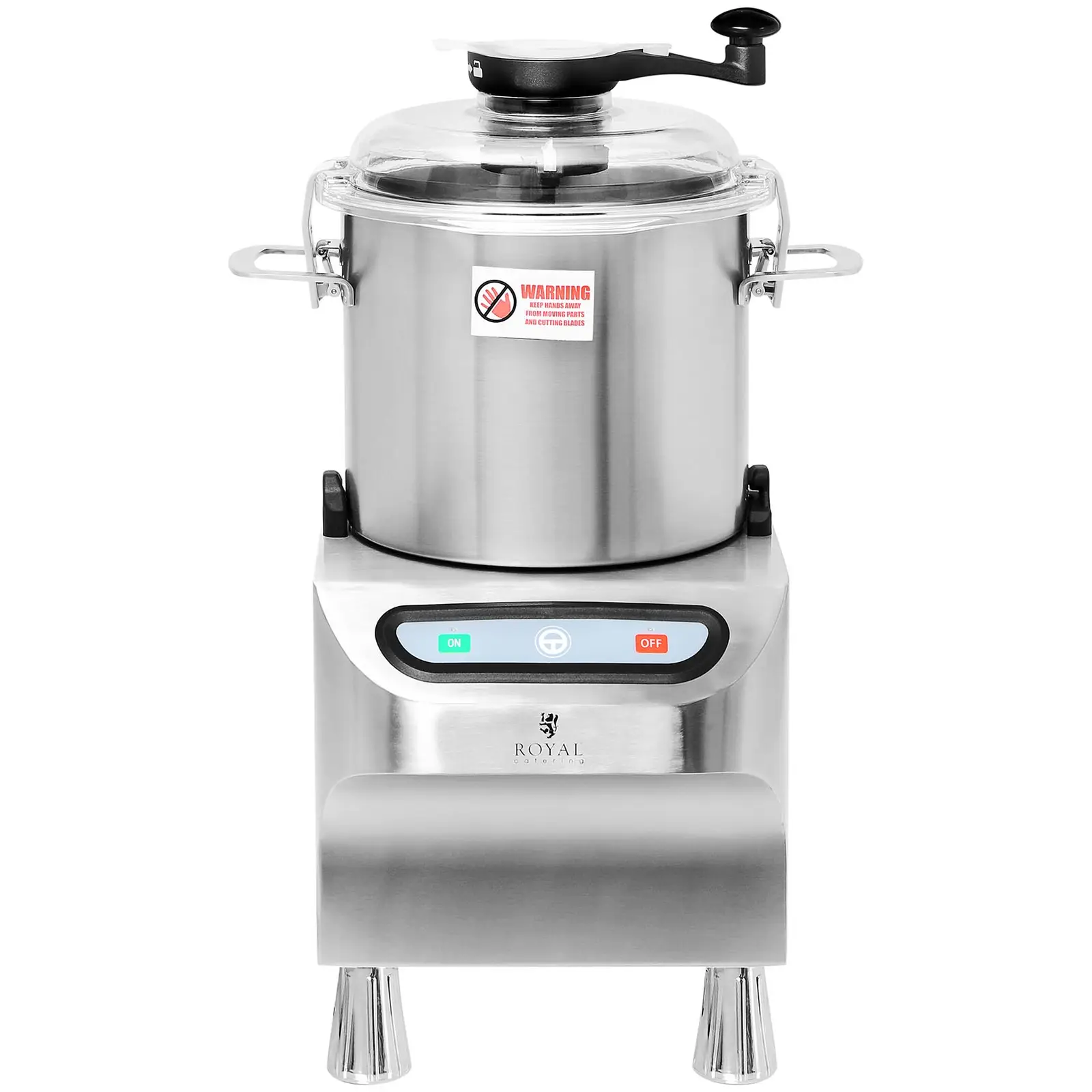 Kuchyňský kutr - 1500 ot/min - Royal Catering - 8 l (Materiál: Ušlechtilá ocel)