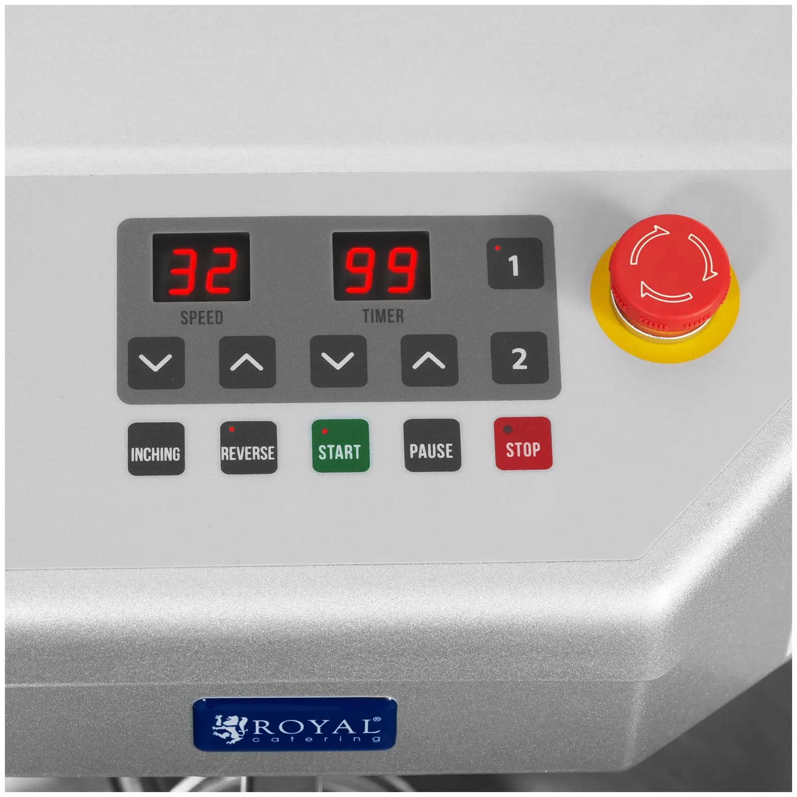 Hnětač těsta - 23 l - Royal Catering - 1300 W (Průměr mísy: 400 mm)
