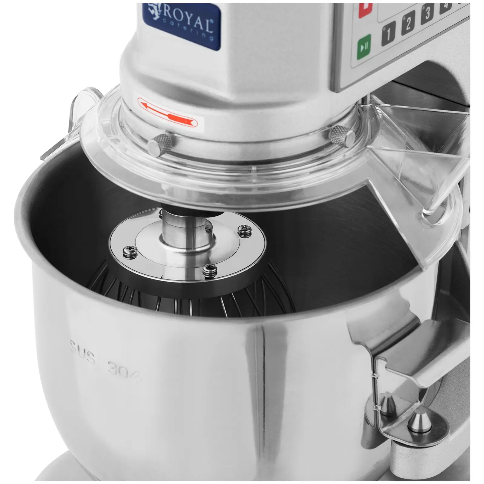 Hnětač těsta - 650 W - Royal Catering - 230–580 ot/min (Průměr mísy: 250 mm)