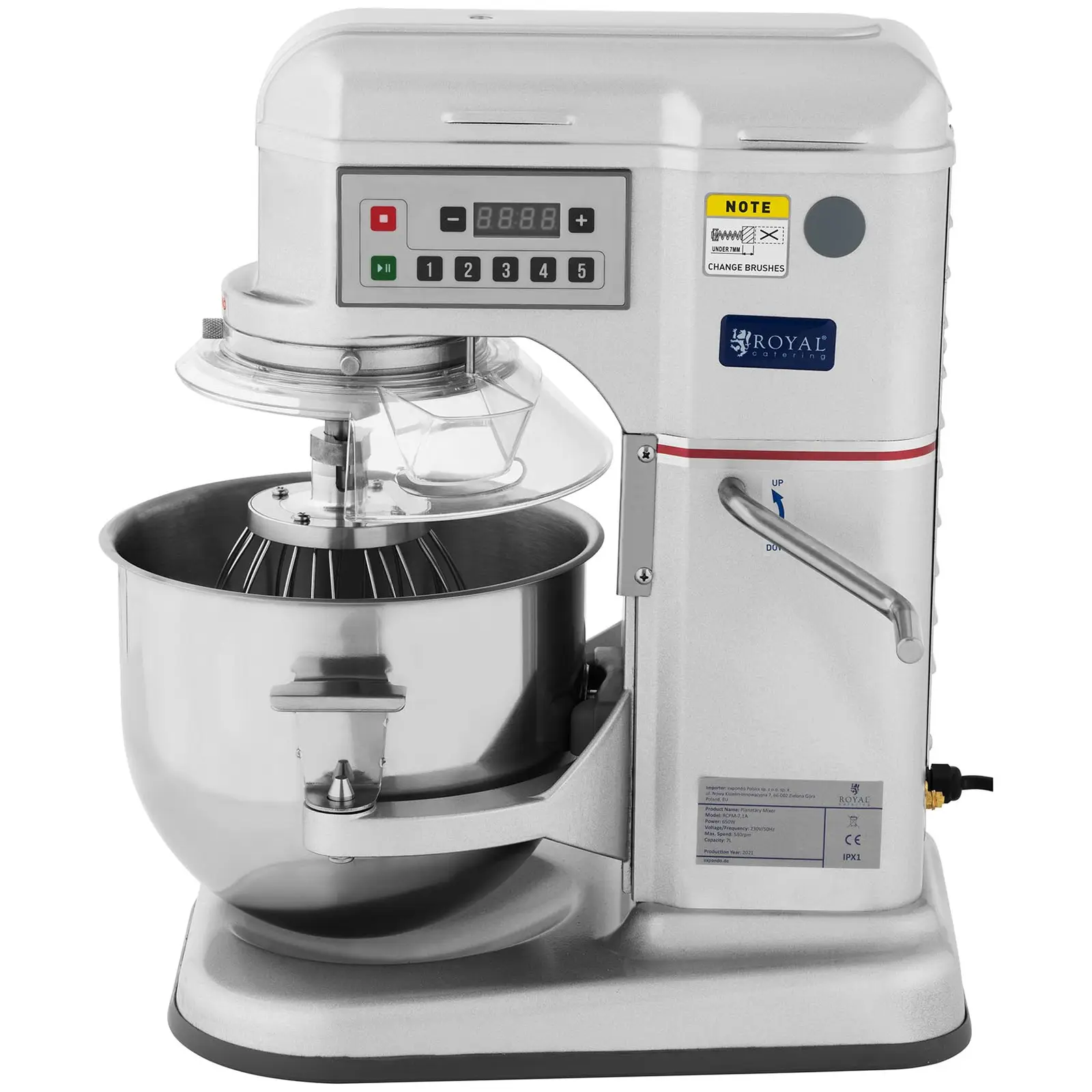 Amasadora - 650 W - Royal Catering - 230 - 580 rpm