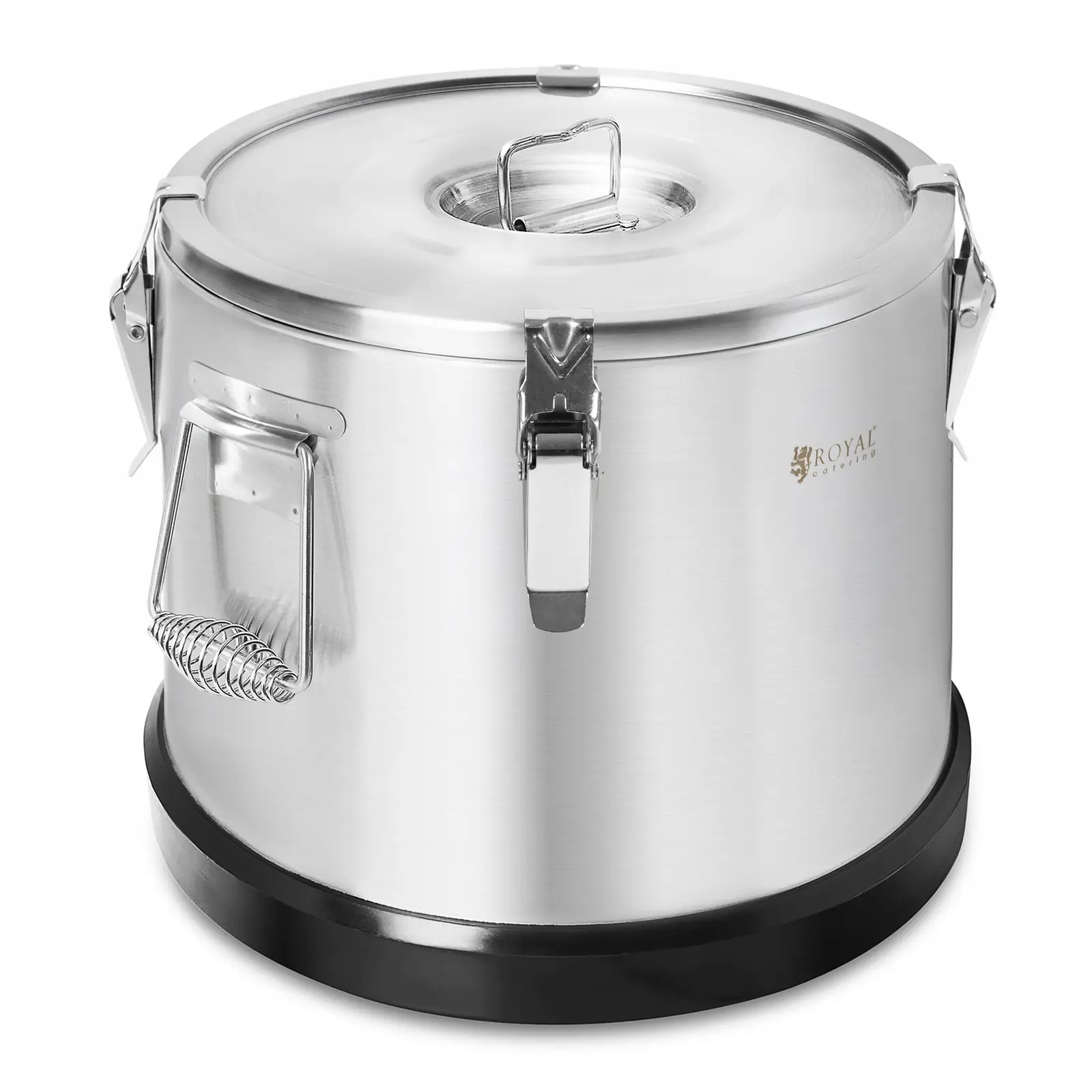 Contenitore Termico Da 20 Litri (5 Galloni) Per Catering: Scatola Isotermica Per Zuppa E Alimenti Caldi O Freddi. Con Cucchiaio, Maniglie E 4 Fibbie. Perfetto Per Feste E Trasporto!