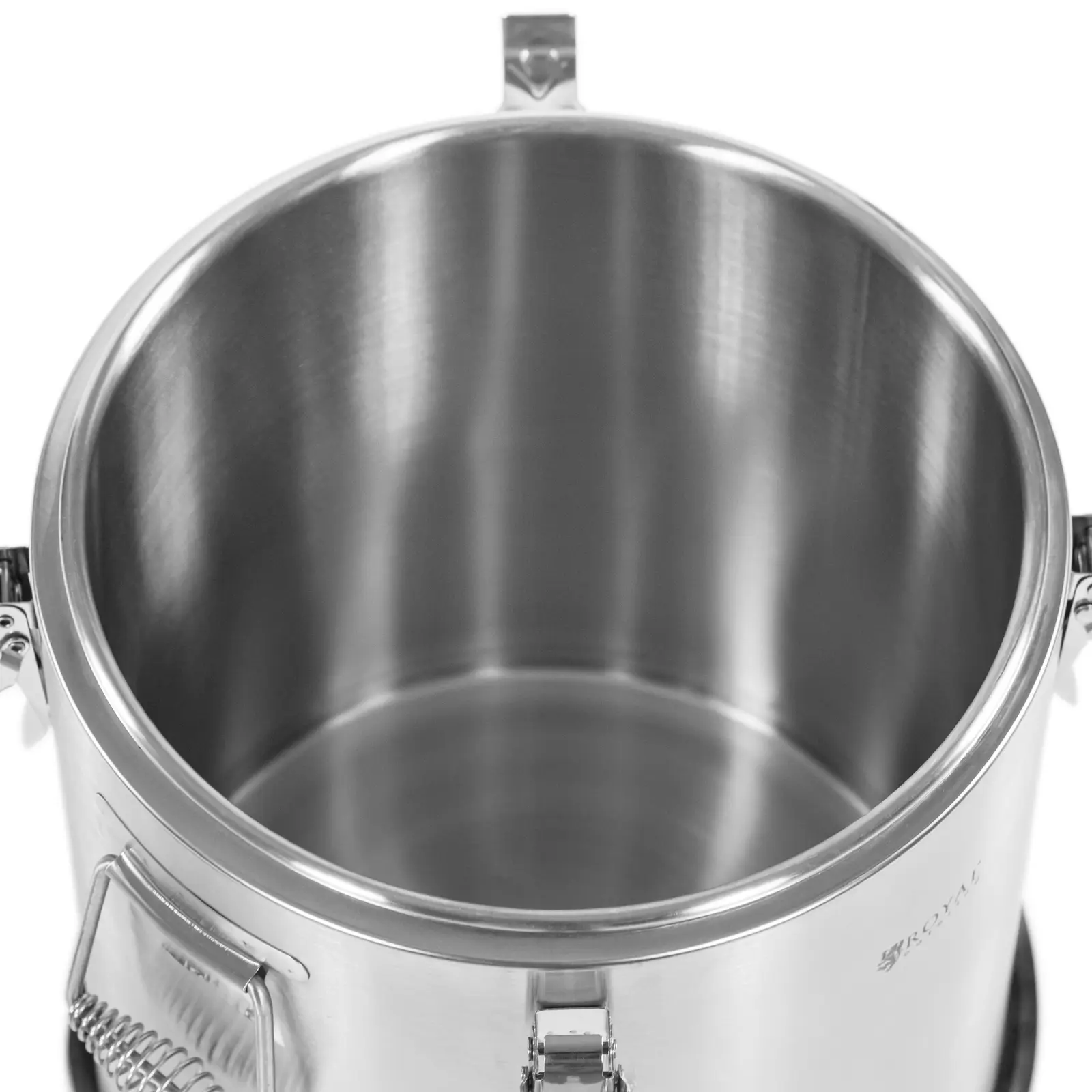 Recipient termic pentru alimente - 15 L - Royal Catering - bază de cauciuc (Rozmery [mm]: interior: ⌀300 x 210)