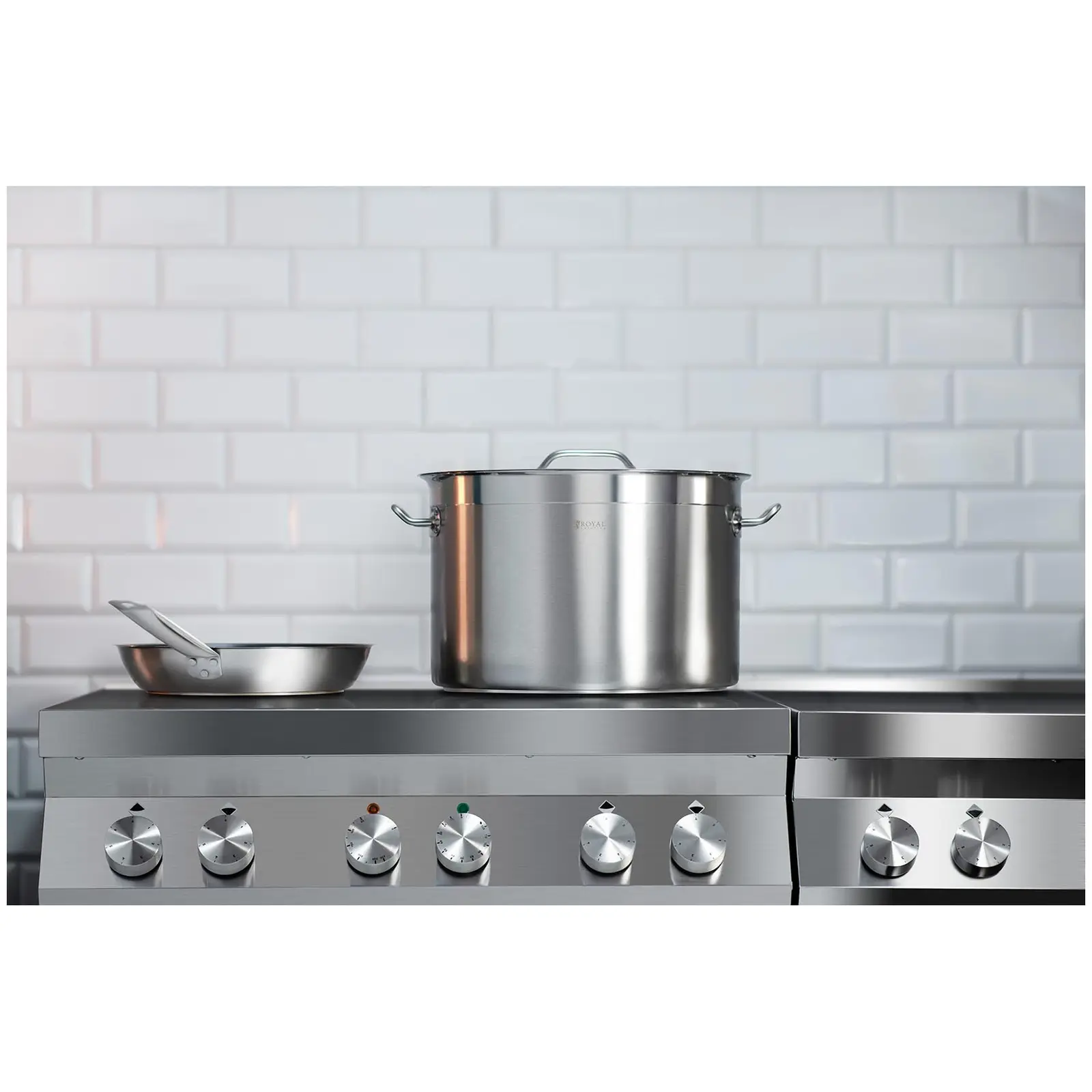 Indukční hrnec - 23 l - Ø 35 cm - Royal Catering (Vnitřní průměr: 350 mm)