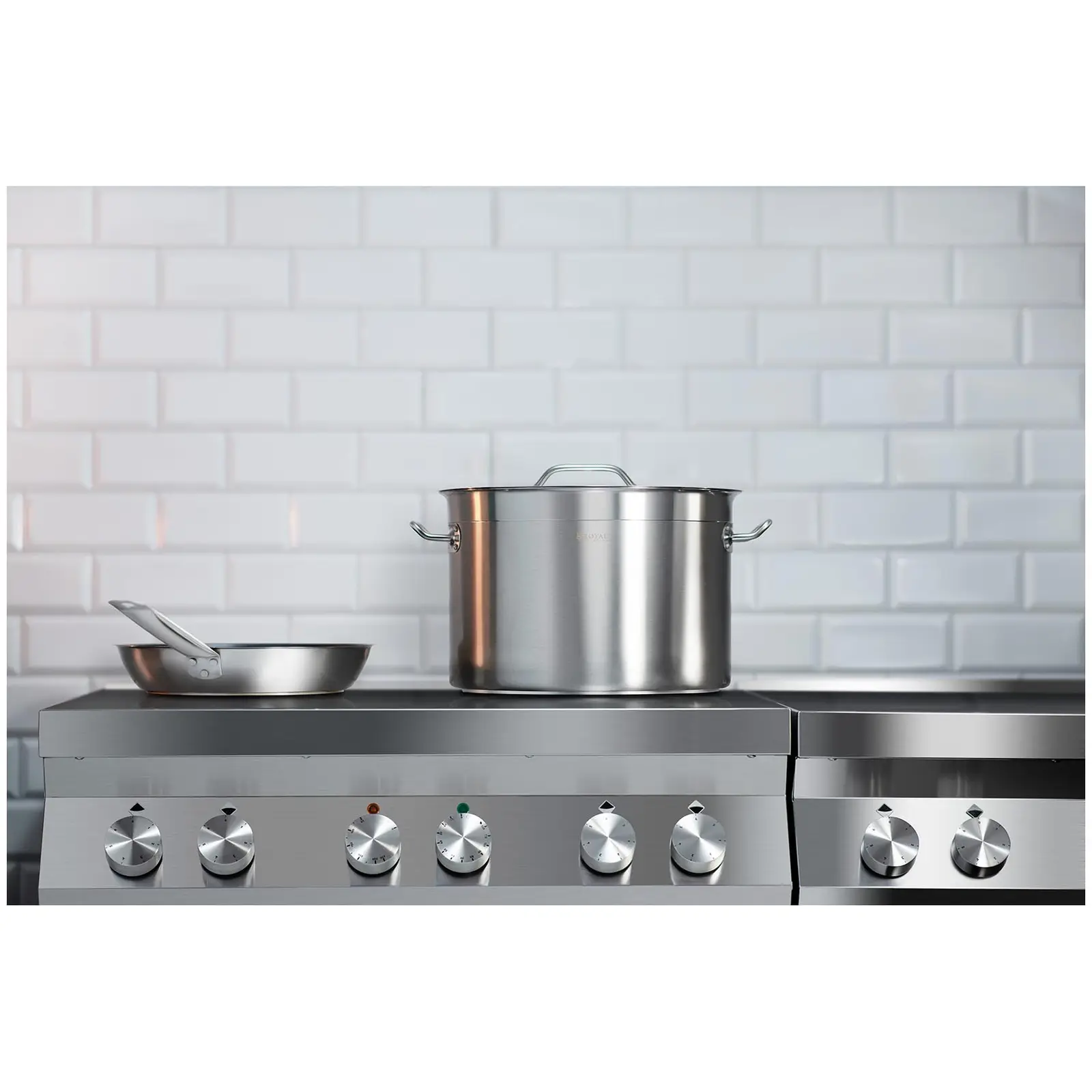 Indukční hrnec - 17 l - Ø 32 cm - Royal Catering (Materiál: Ušlechtilá ocel)