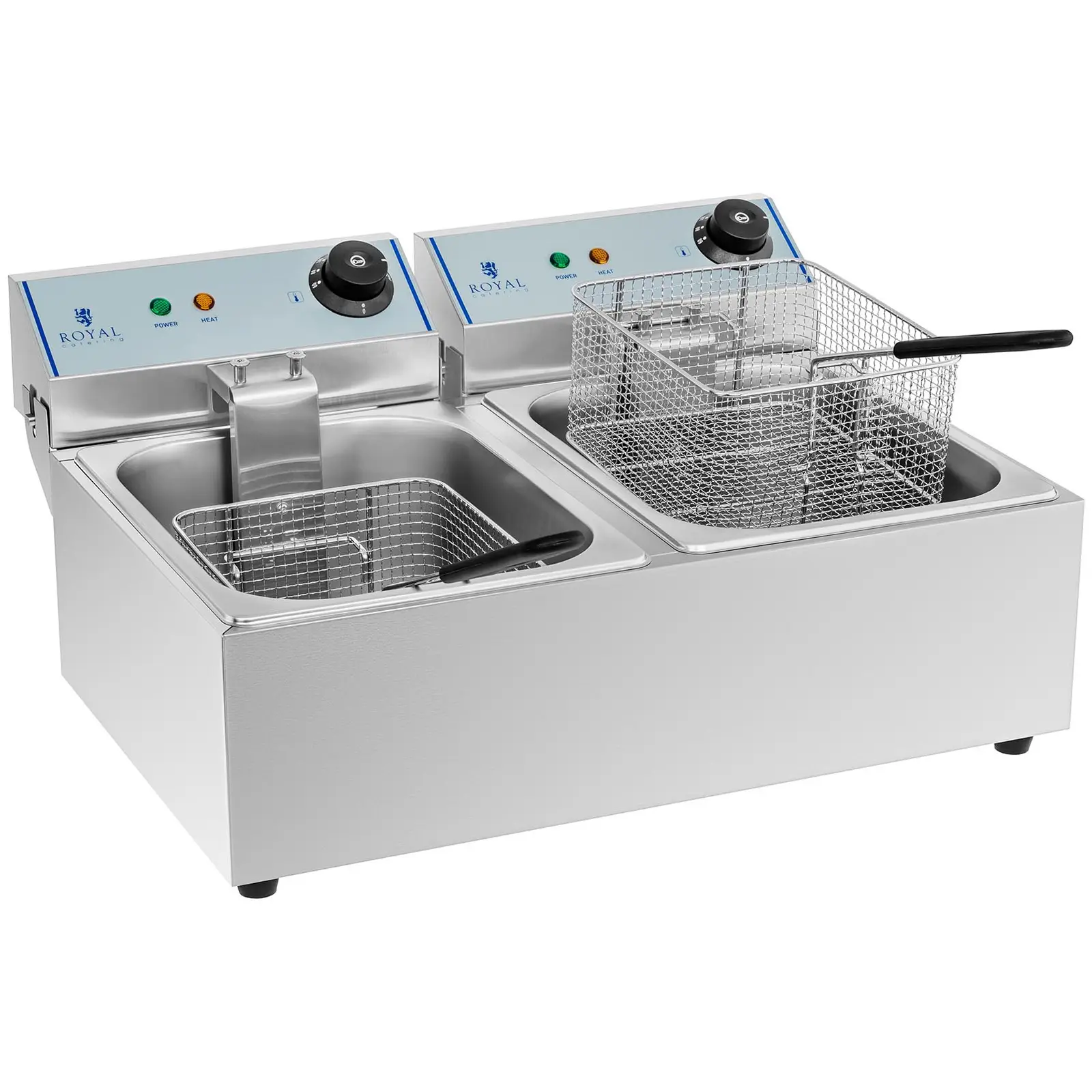 Electric Deep Fryer - 2 x 10 L - ECO (With cabinet: No)